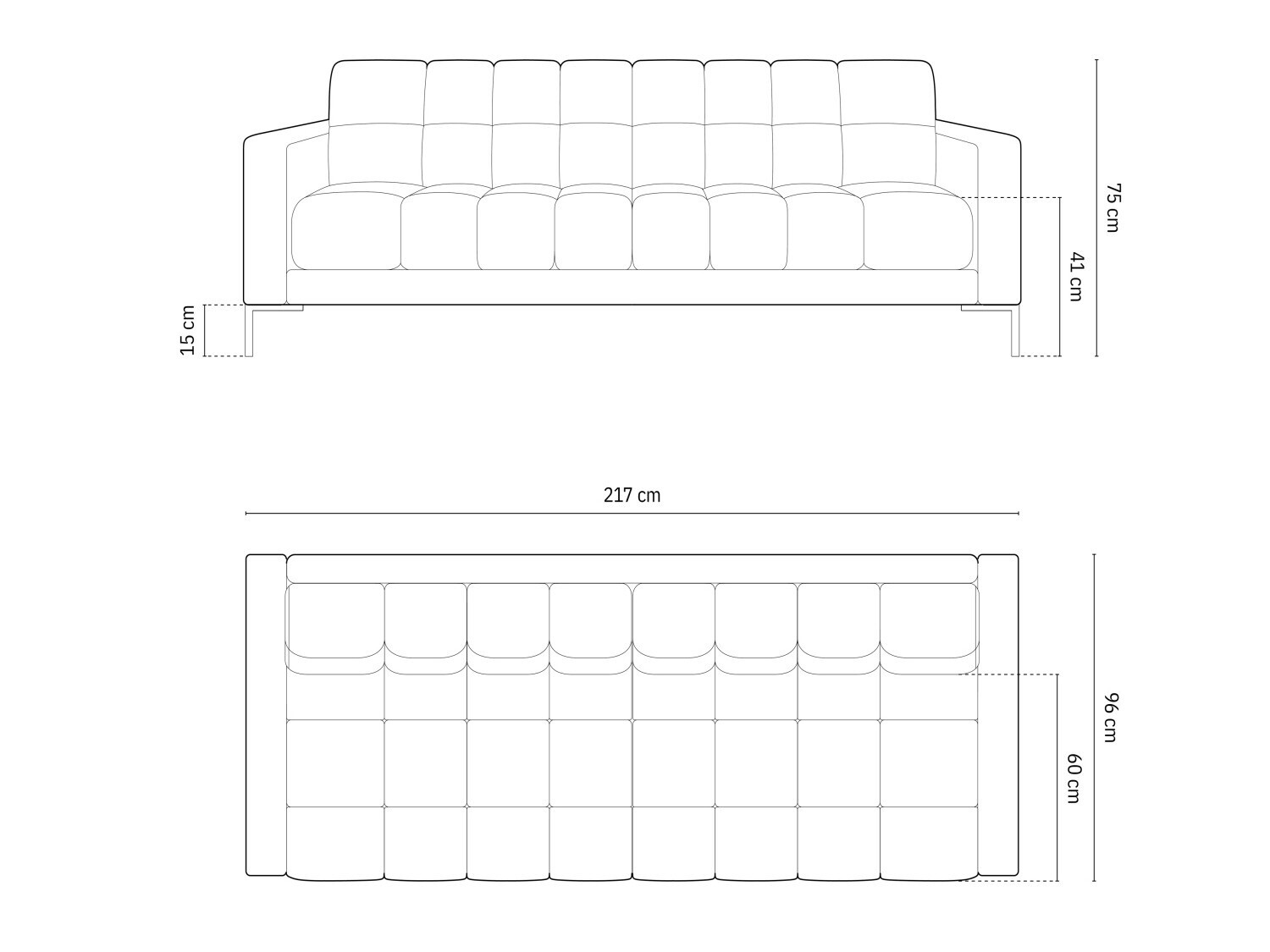 Sofa Calelbe 111 (Bluvel 06)