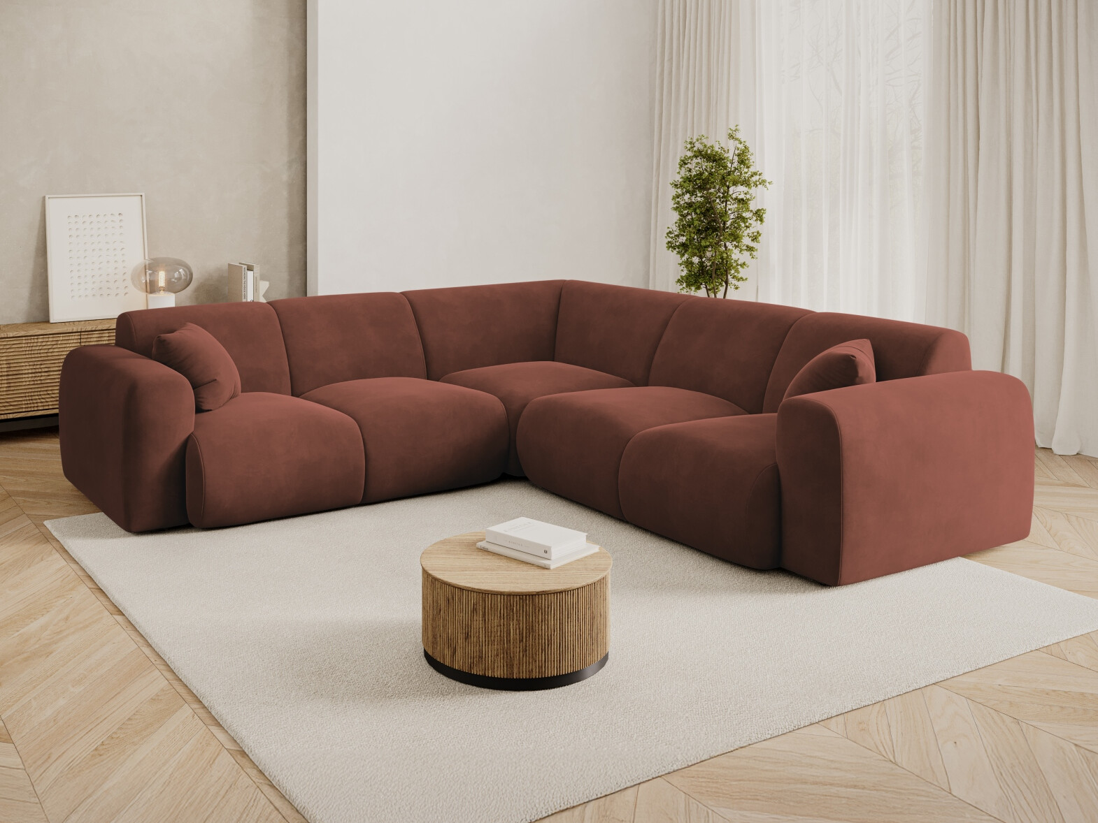 Ecksofa Talfere 108 (Casino Cuoio)