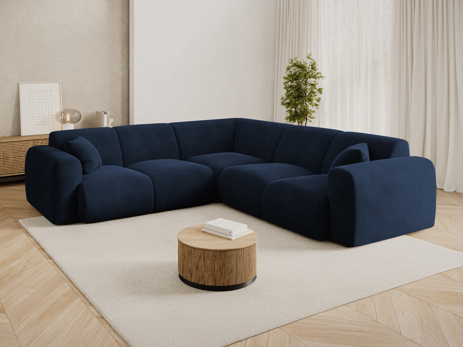 Ecksofa Talfere 108 (Casino Deep Blue)