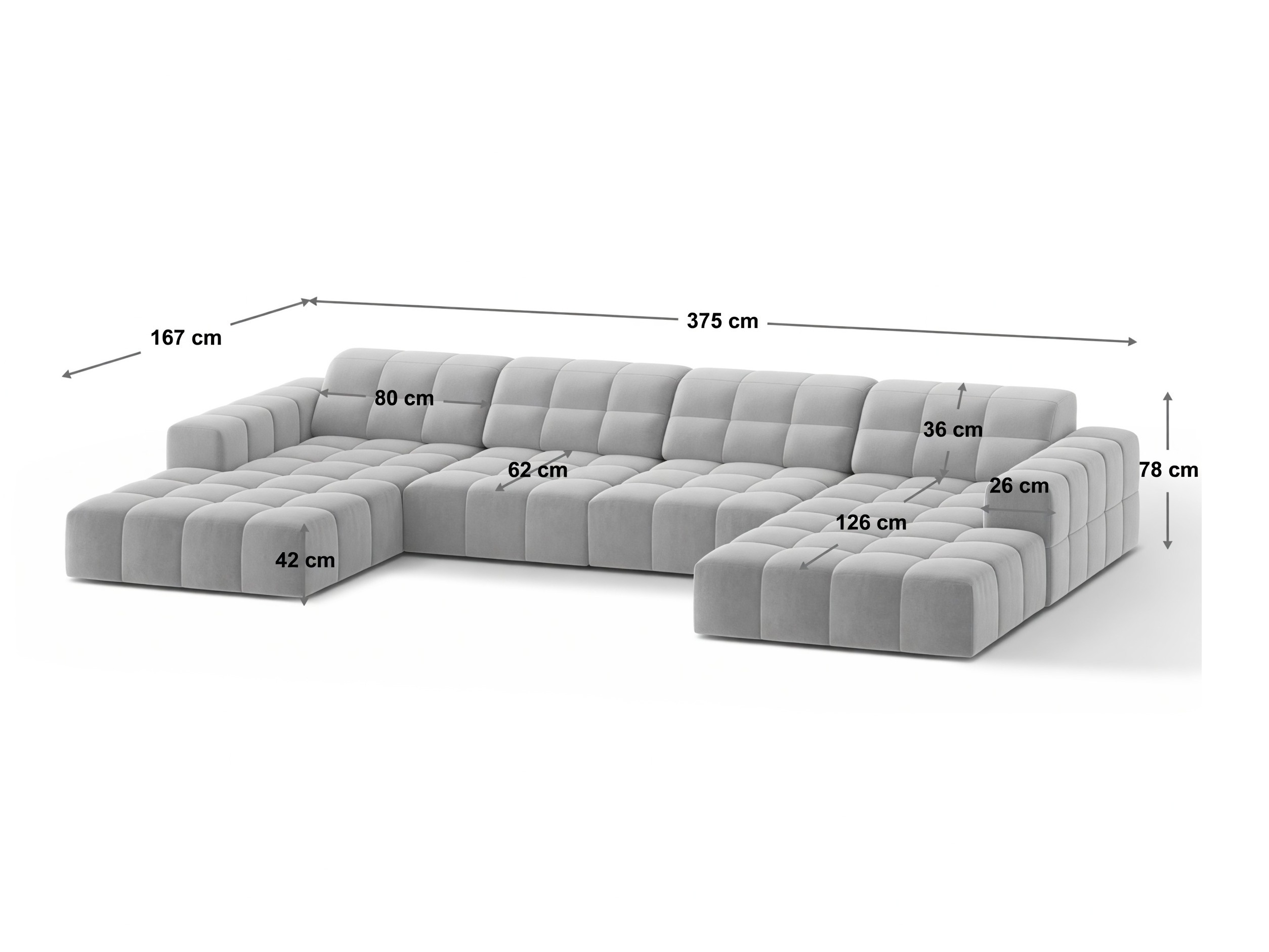 Ecksofa Venenoe 112 (Bluvel 22)