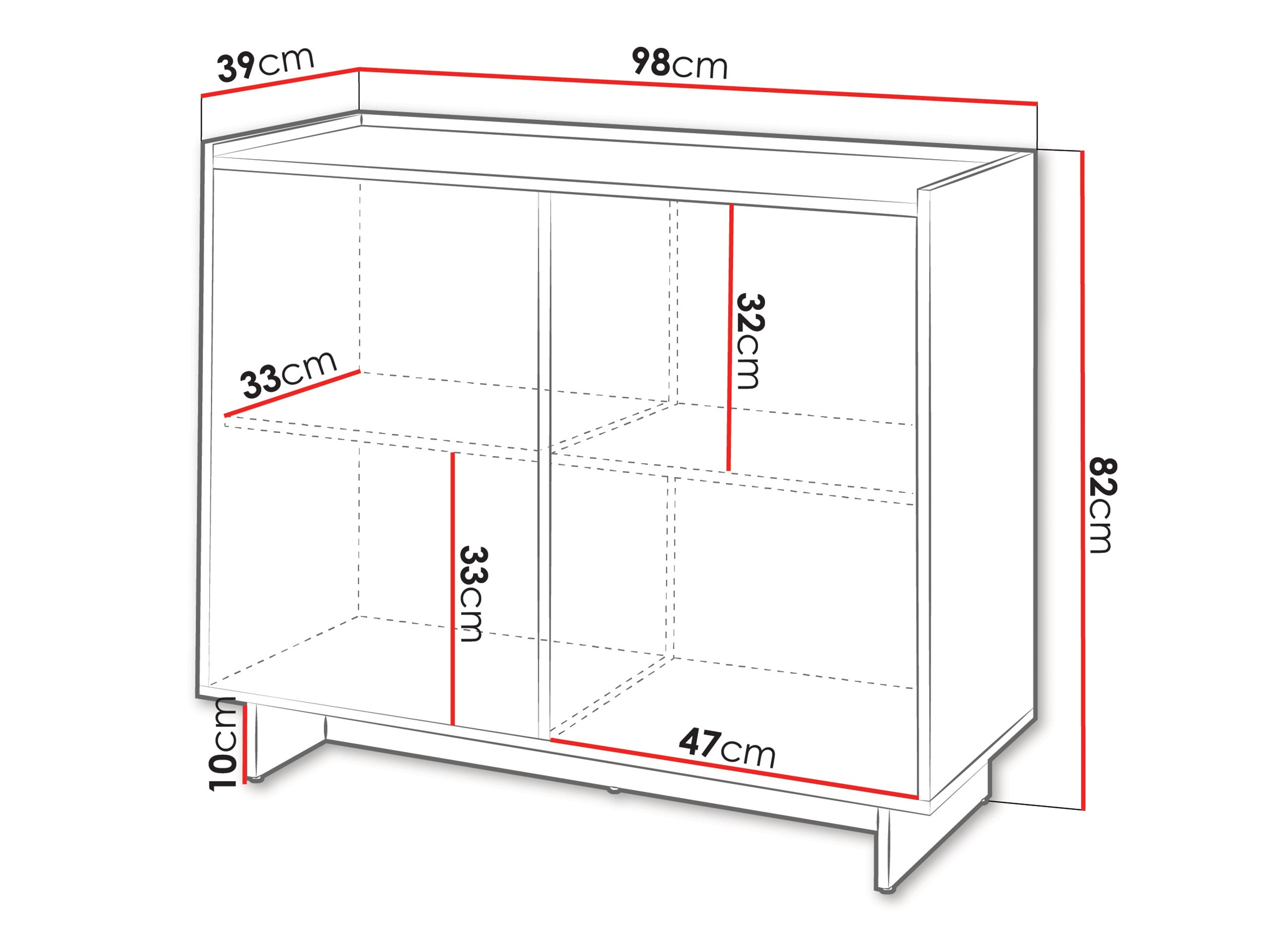Sideboard Pirum II (Walnussholzoptik)