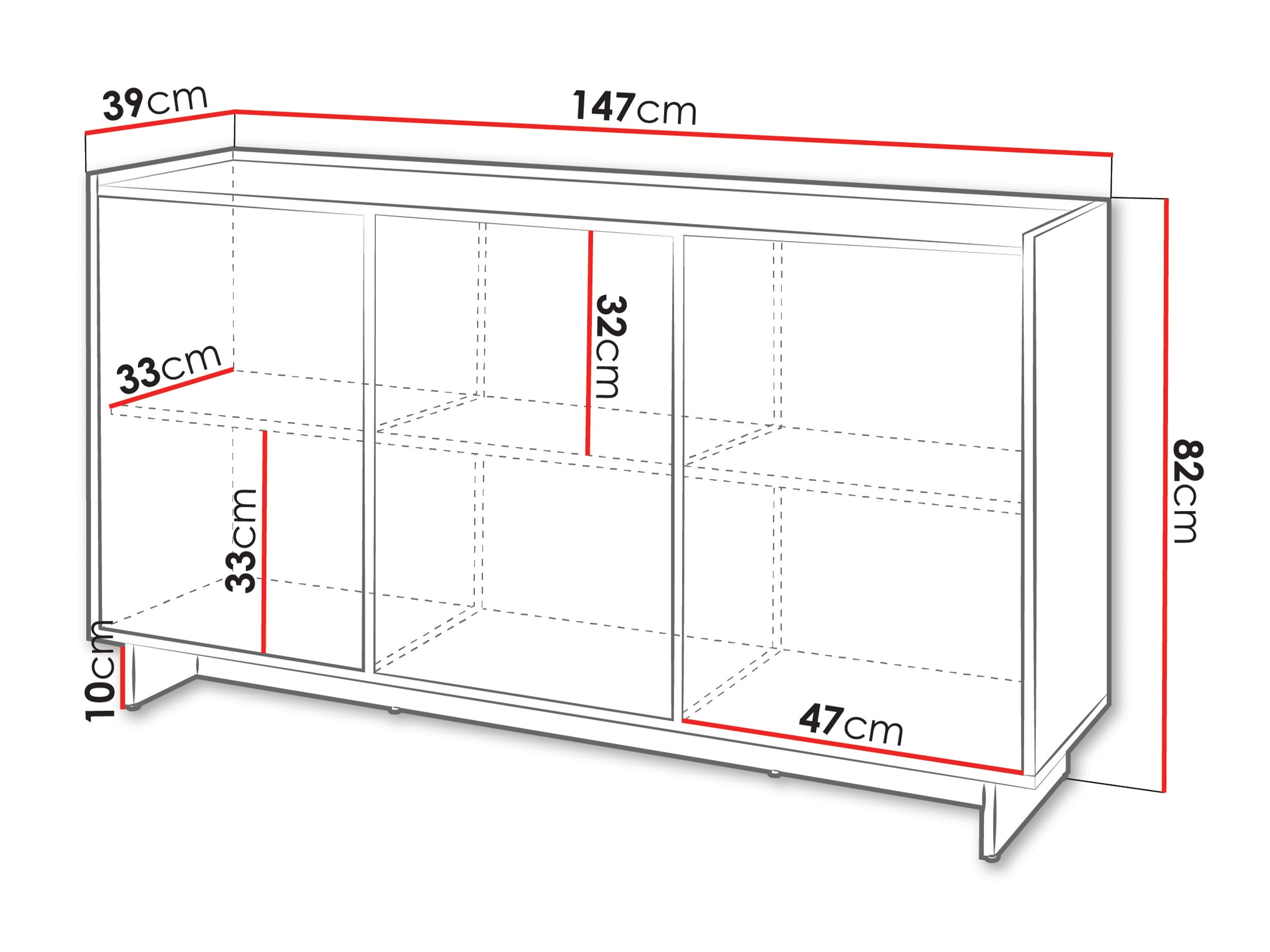 Sideboard Talcoro 100 (Walnussholzoptik)