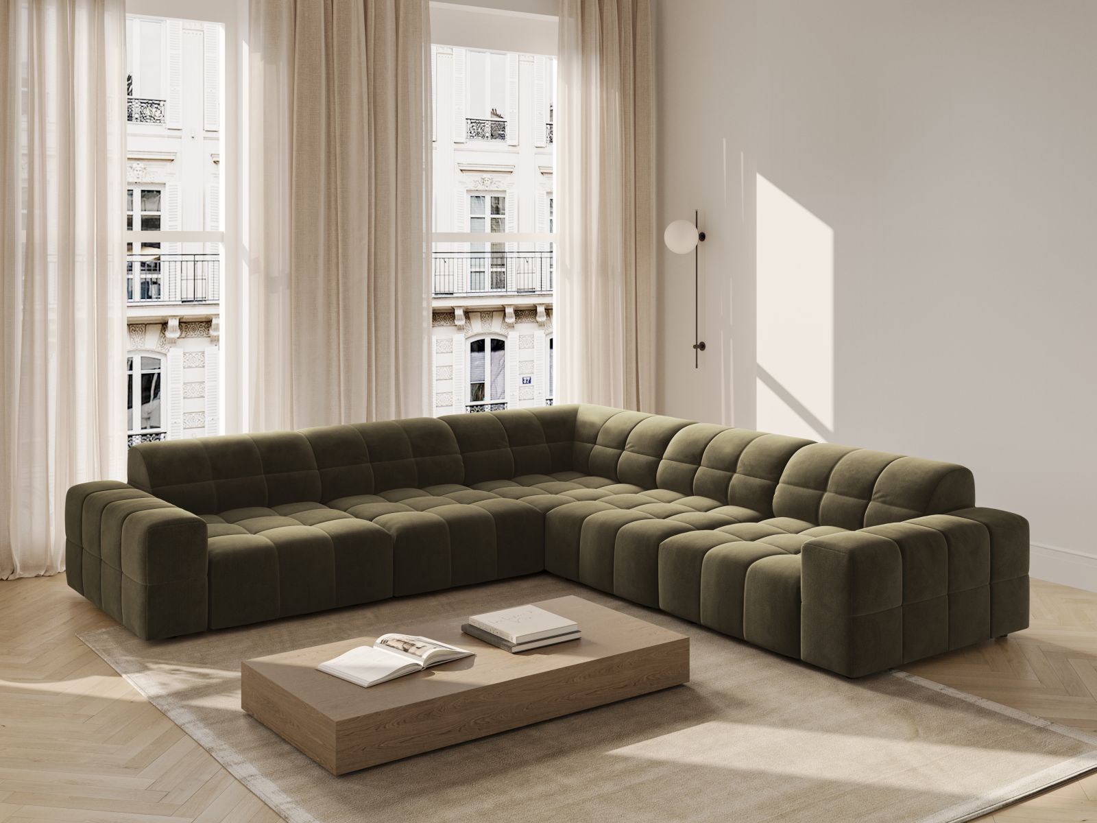 Ecksofa Venenoe 117 (Bluvel 77)
