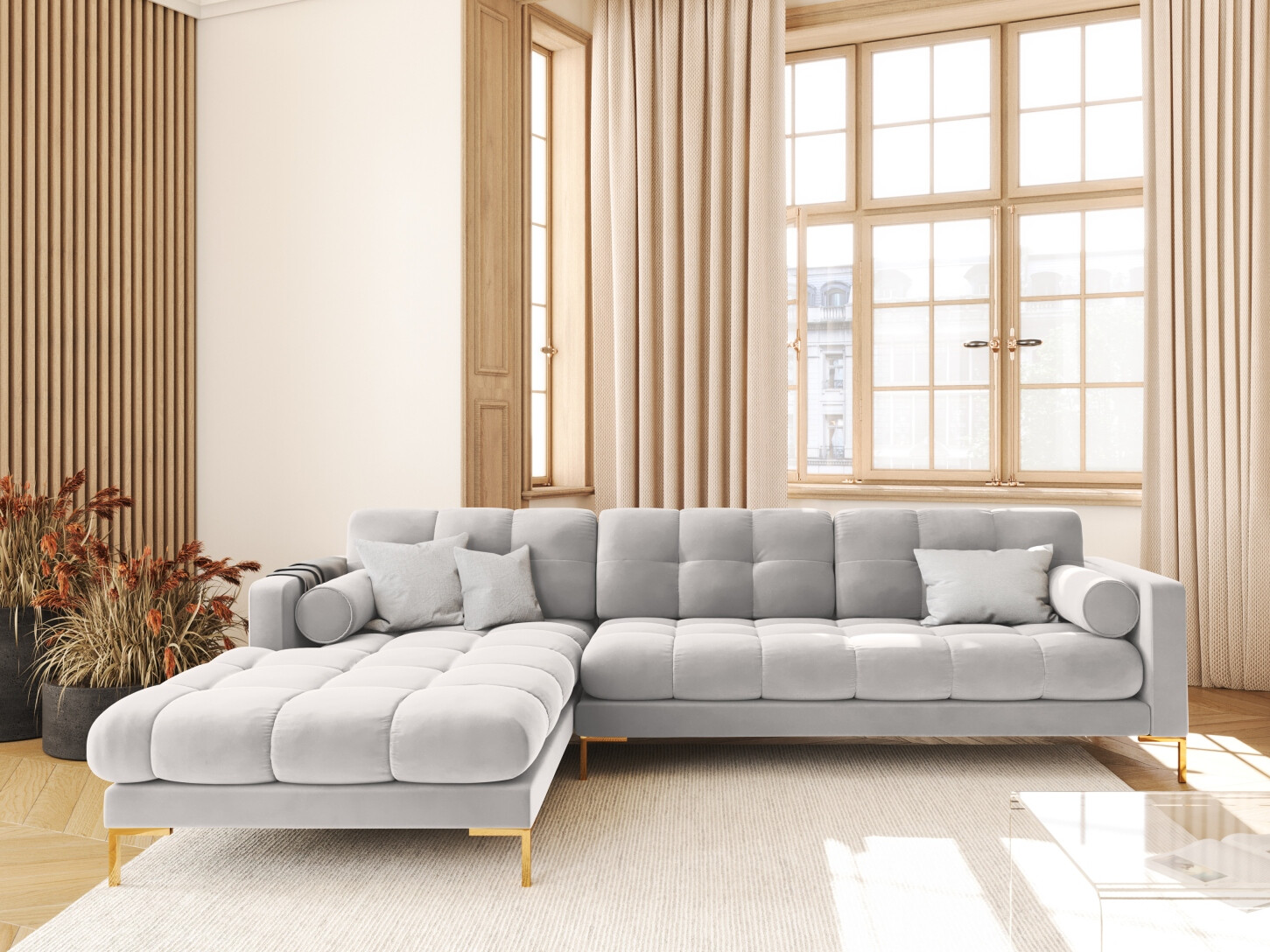 Ecksofa Calelbe 115 (Bluvel 03)