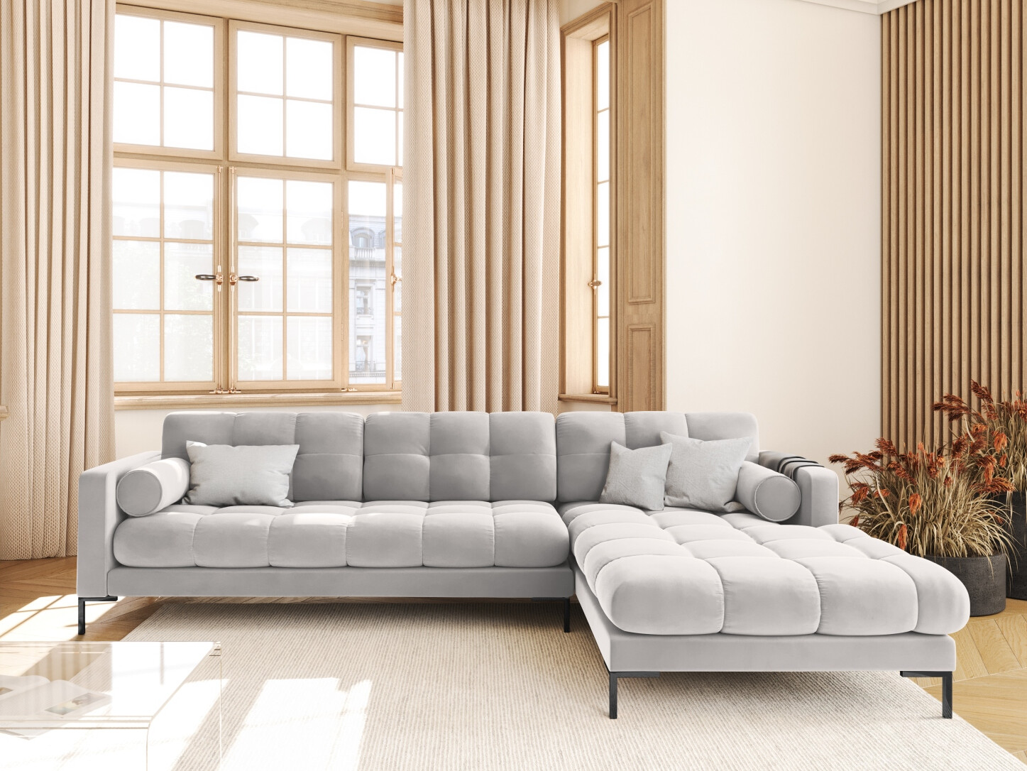Ecksofa Calelbe 115 (Bluvel 03)