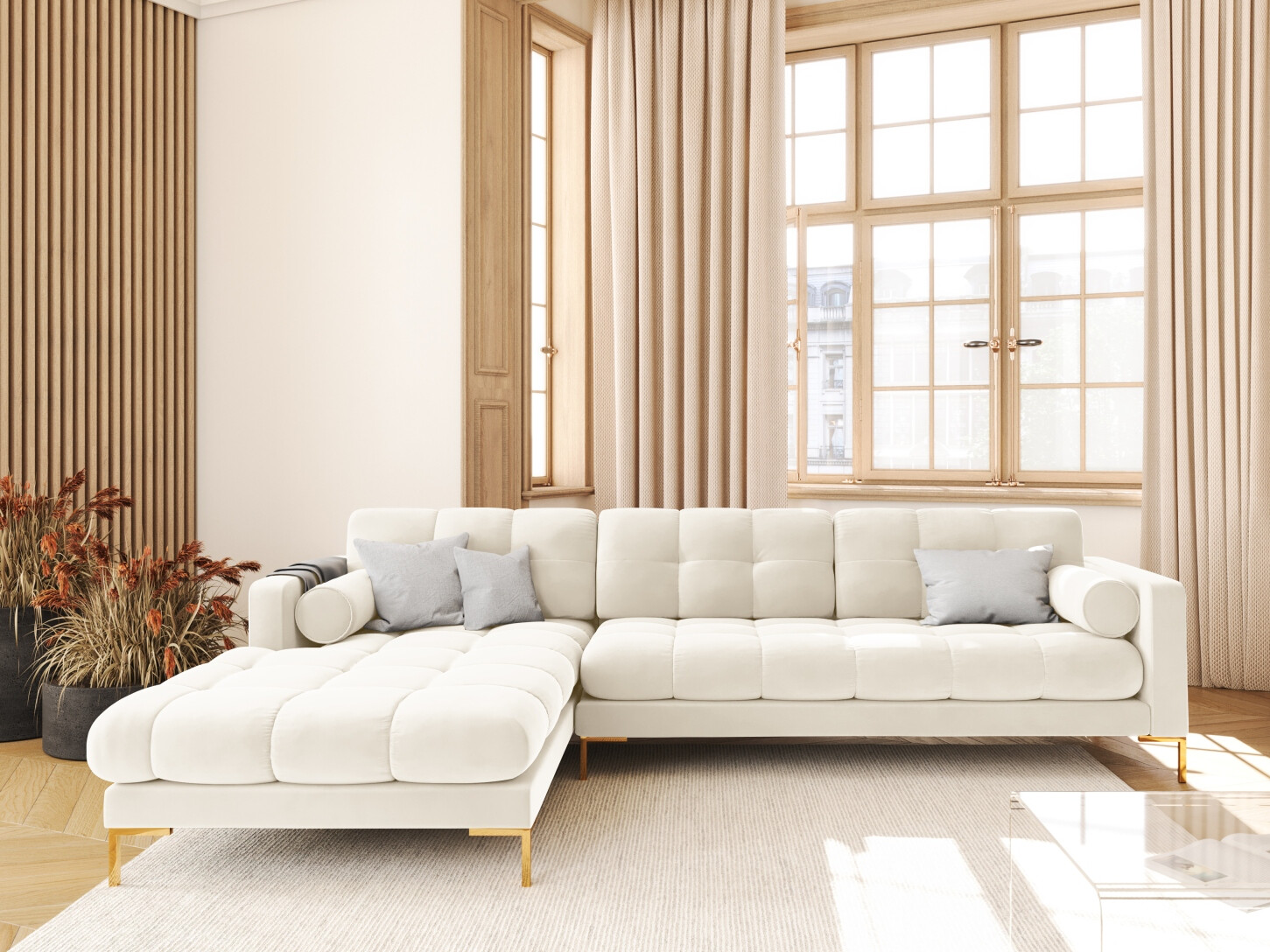 Ecksofa Calelbe 115 (Bluvel 22)