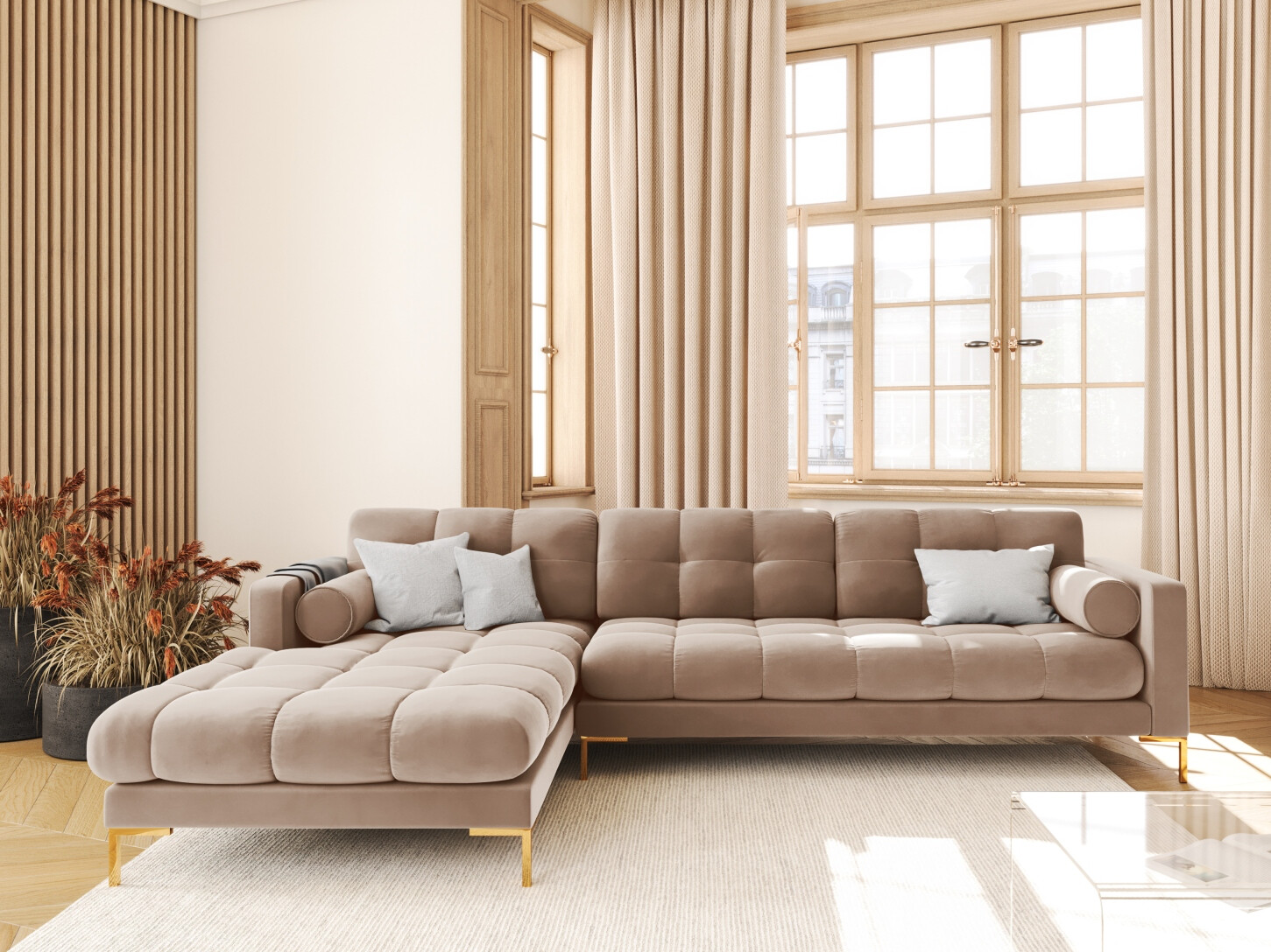 Ecksofa Calelbe 115 (Bluvel 28)