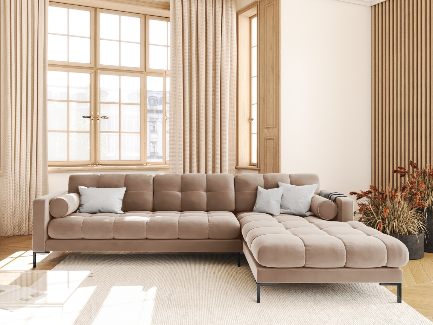 Ecksofa Calelbe 115 (Bluvel 28)