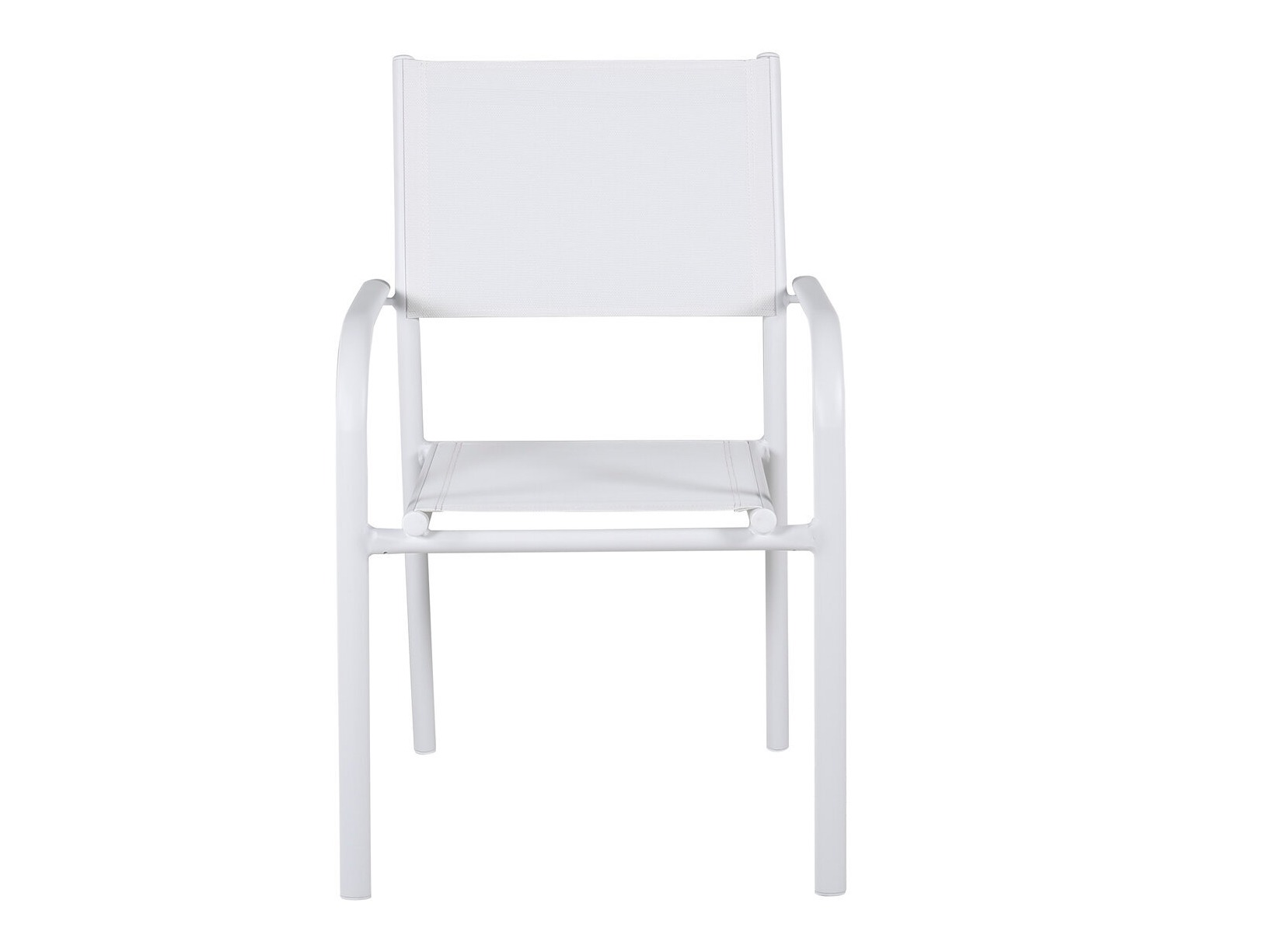 Tisch und Stühle Dallas 5318 (Weiß + Teakholz)
