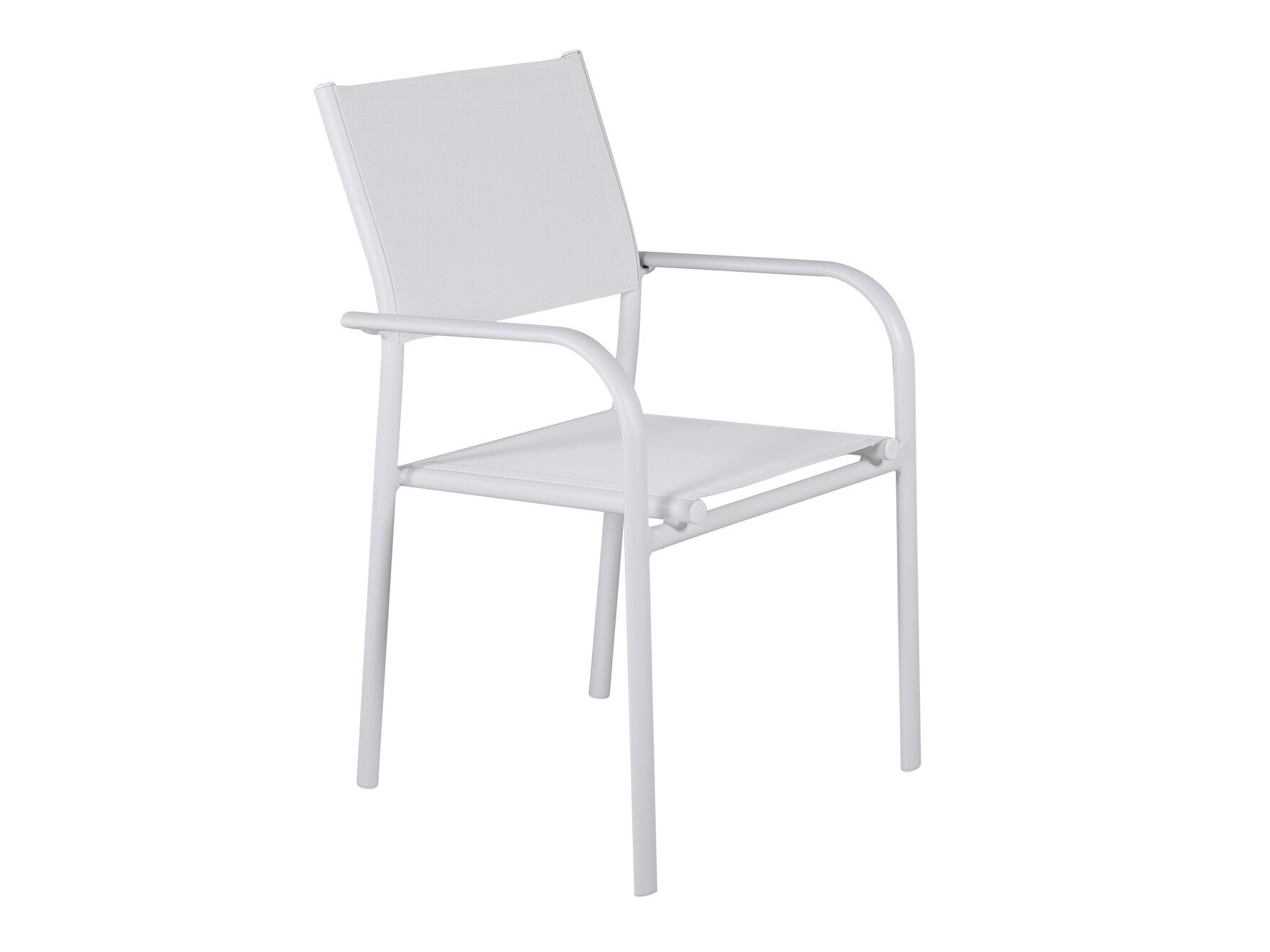 Tisch und Stühle Dallas 5318 (Weiß + Teakholz)