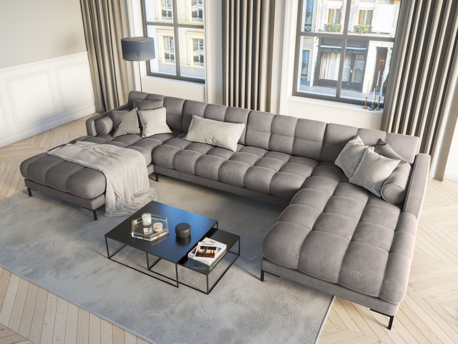 Ecksofa Calelbe 117 (Bluvel 13)