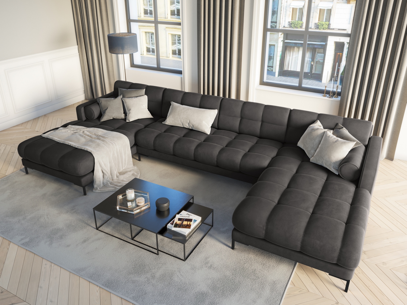 Ecksofa Calelbe 117 (Bluvel 18)