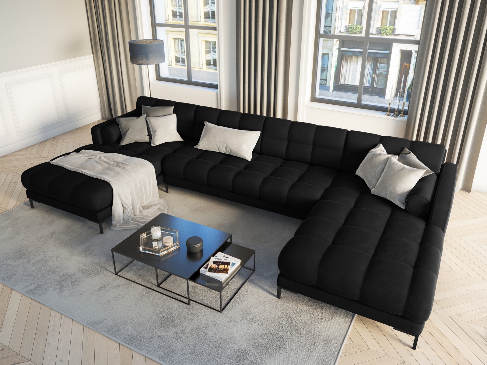 Ecksofa Calelbe 117 (Bluvel 19)