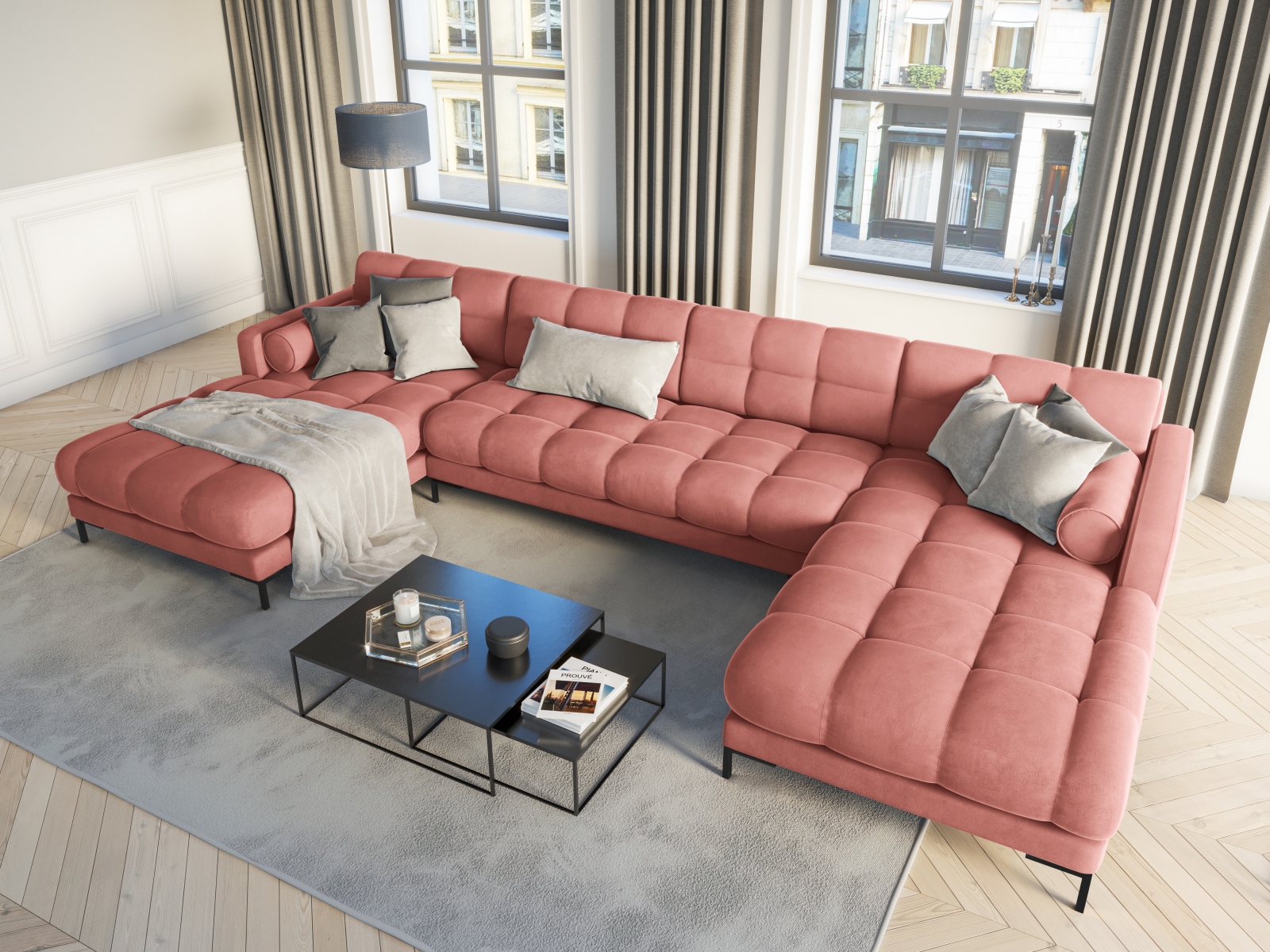 Ecksofa Calelbe 117 (Bluvel 52)