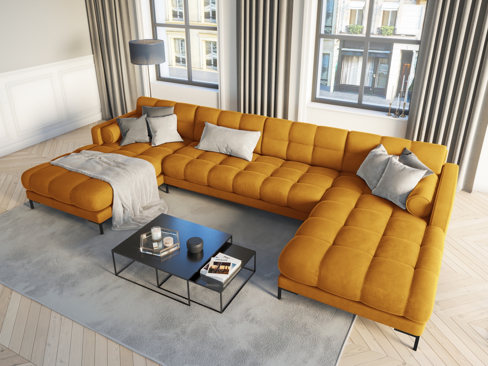 Ecksofa Calelbe 117 (Bluvel 68)