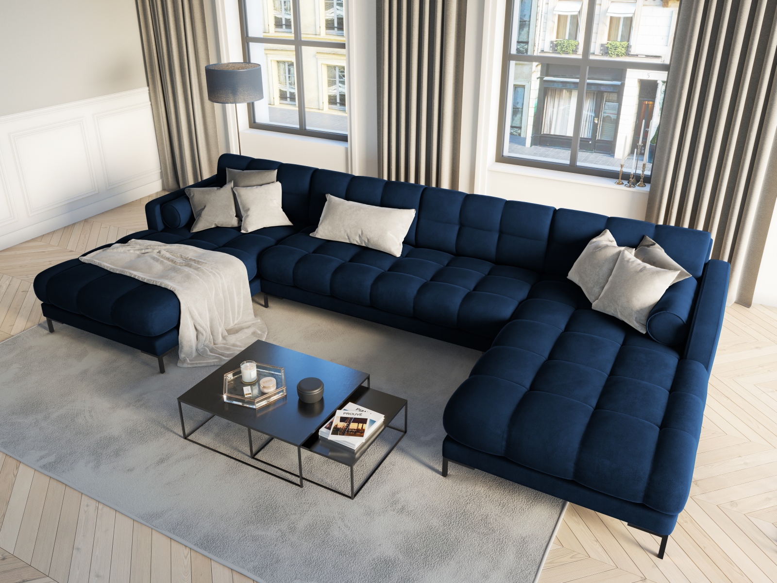 Ecksofa Calelbe 117 (Bluvel 86)