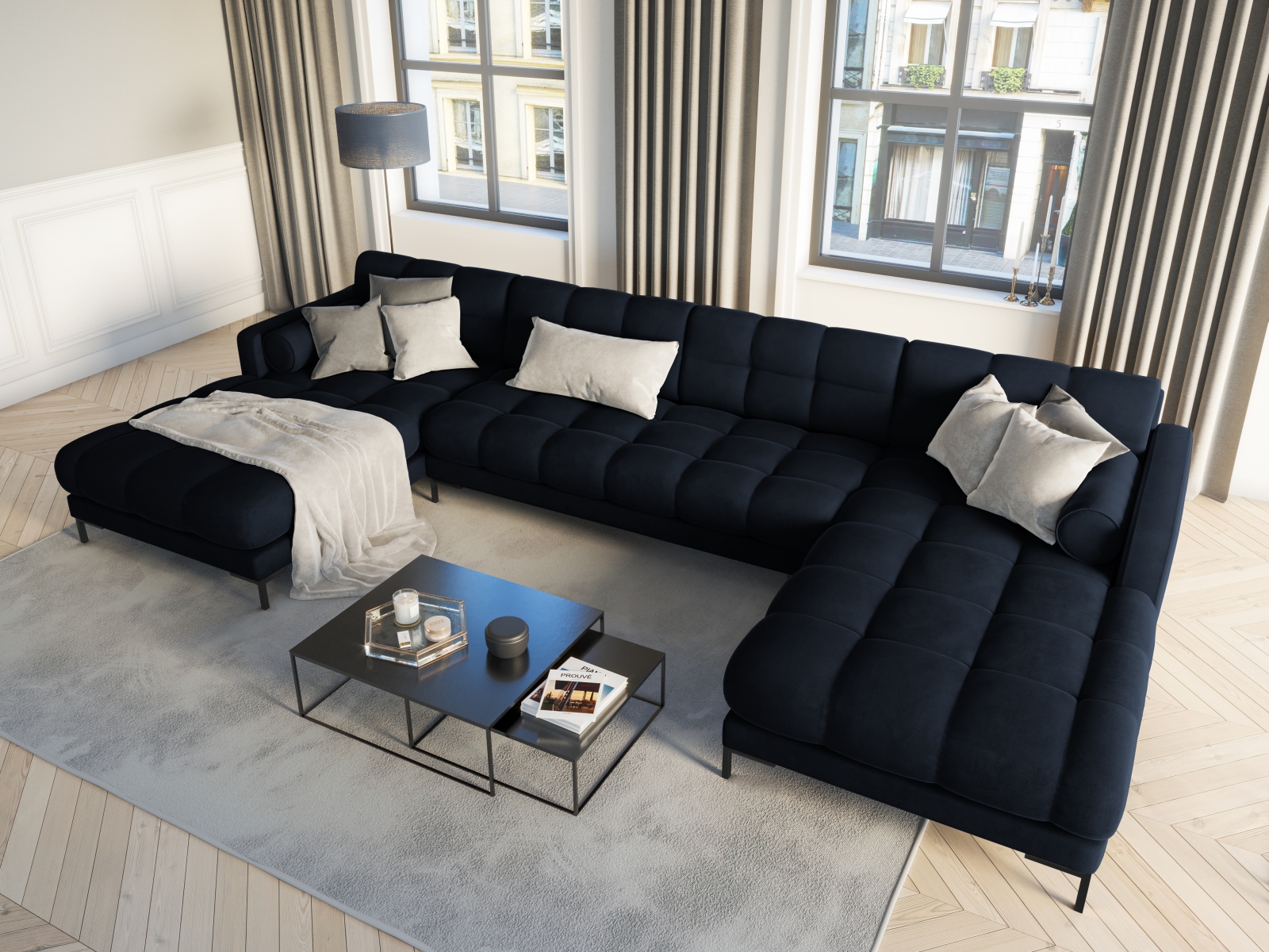 Ecksofa Calelbe 117 (Bluvel 89)