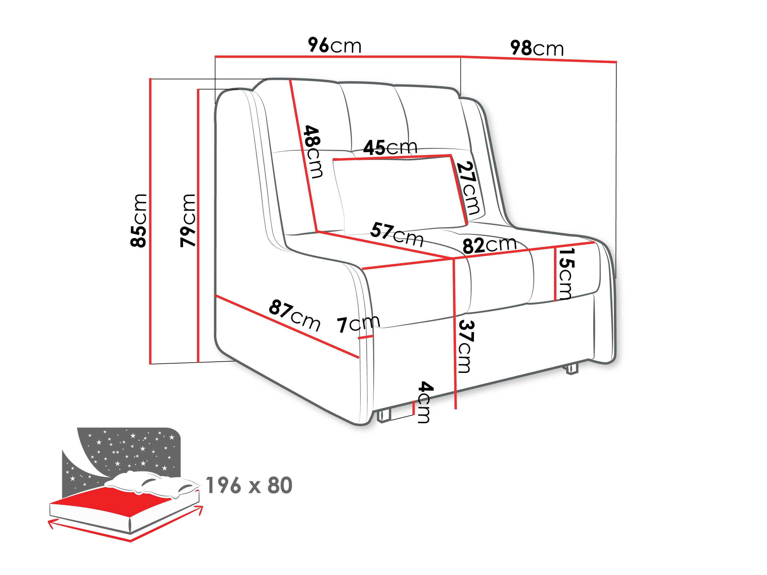 Sessel Columbus 254 (Sereno 690)