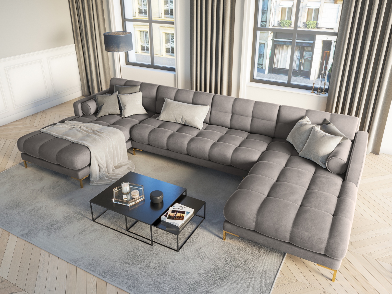Ecksofa Calelbe 117 (Bluvel 13)