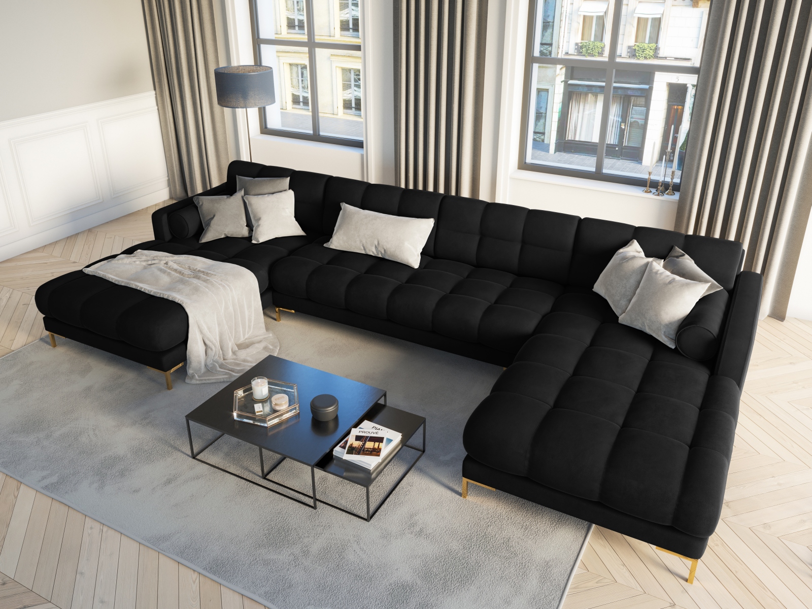 Ecksofa Calelbe 117 (Bluvel 19)