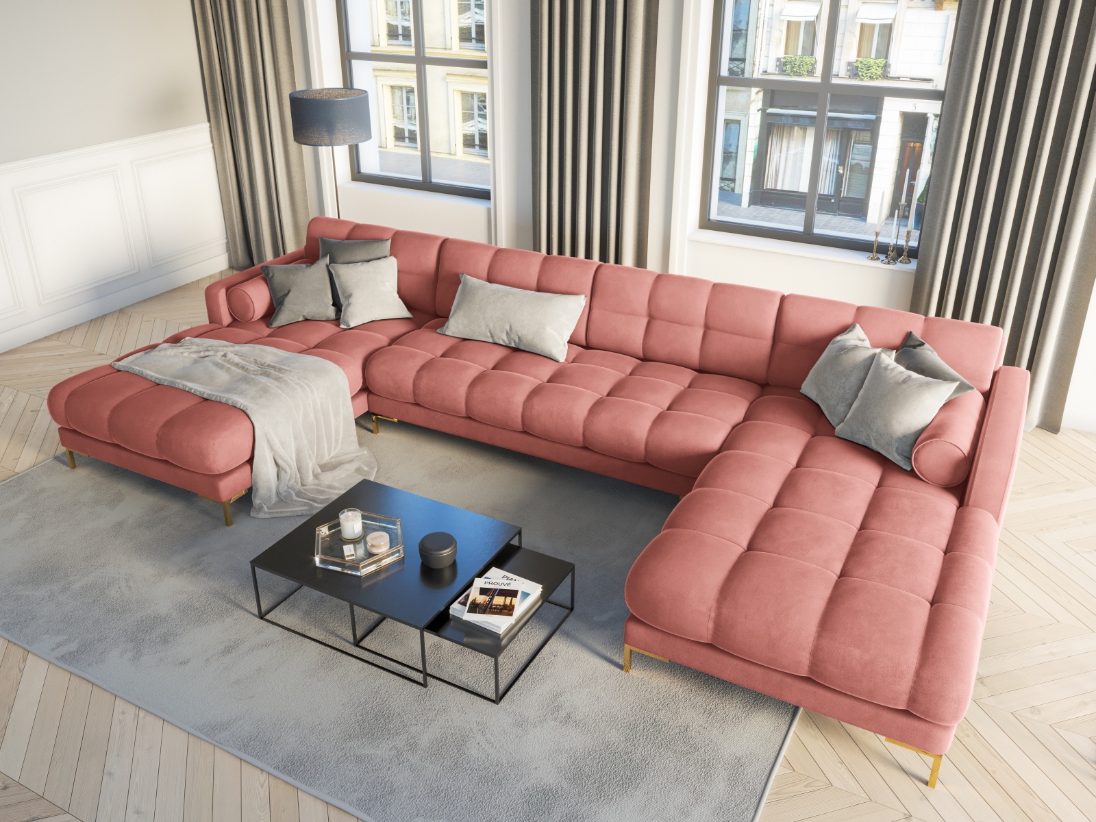 Ecksofa Calelbe 117 (Bluvel 52)