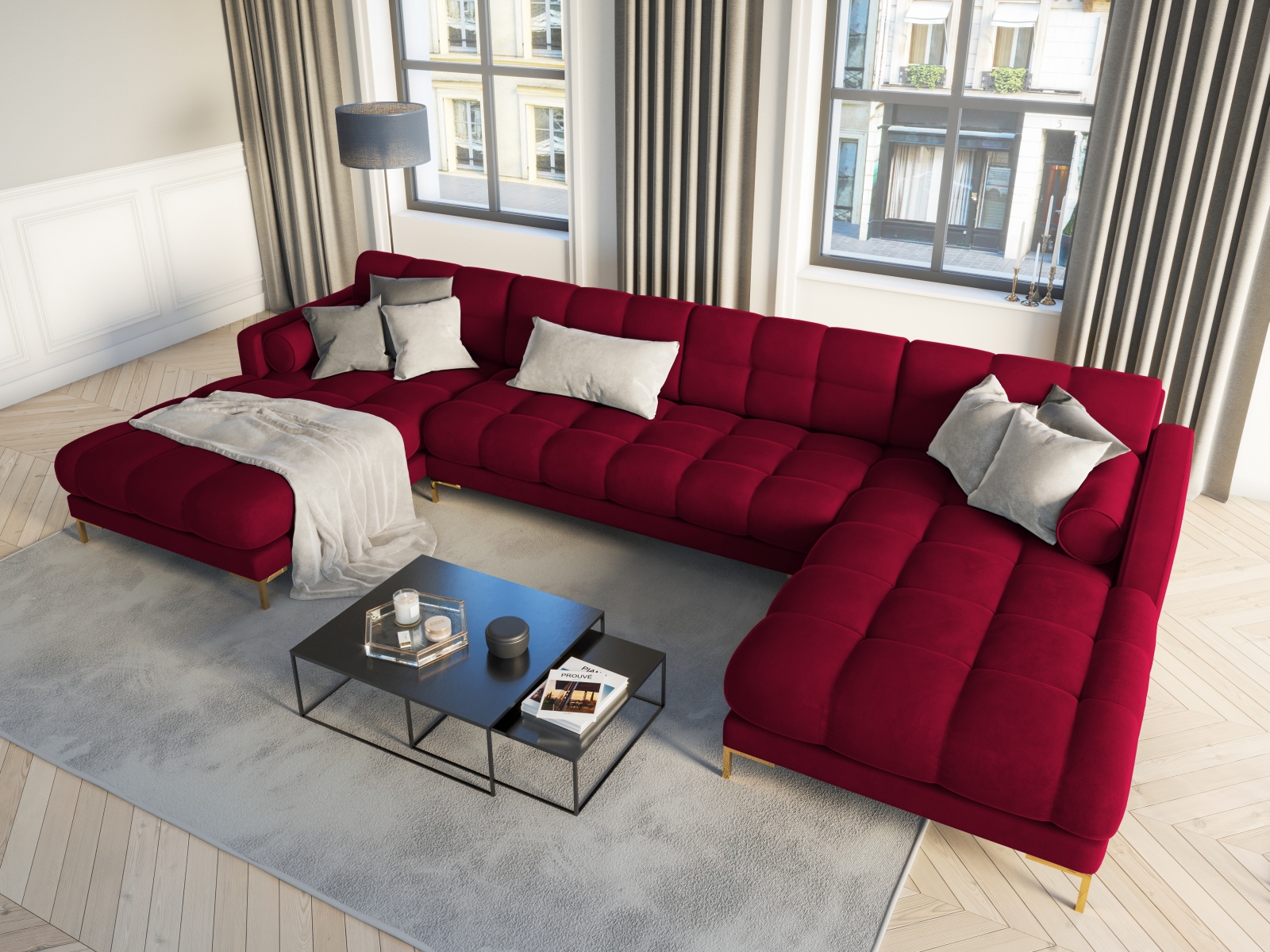 Ecksofa Calelbe 117 (Bluvel 59)