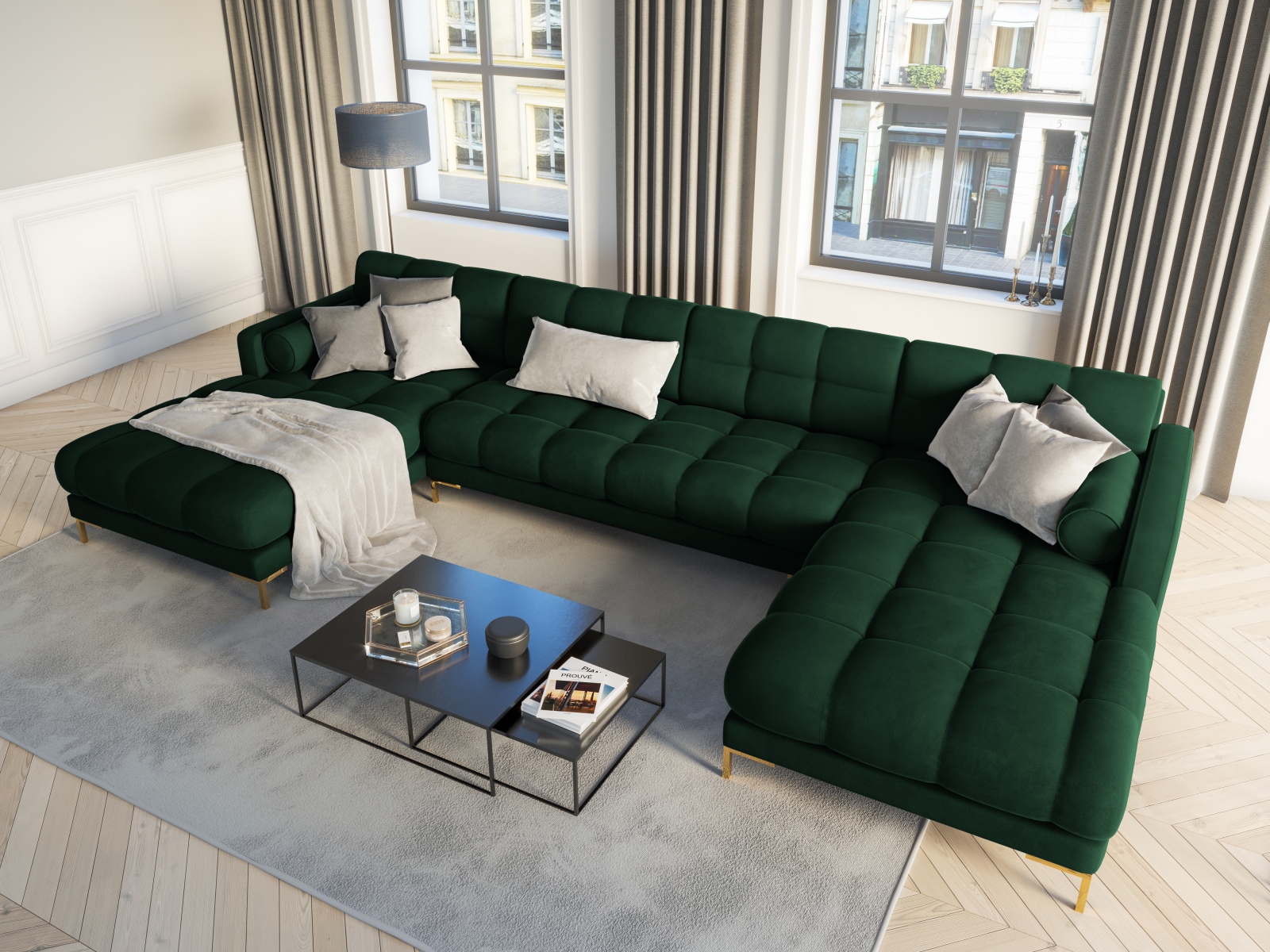 Ecksofa Calelbe 117 (Bluvel 78)