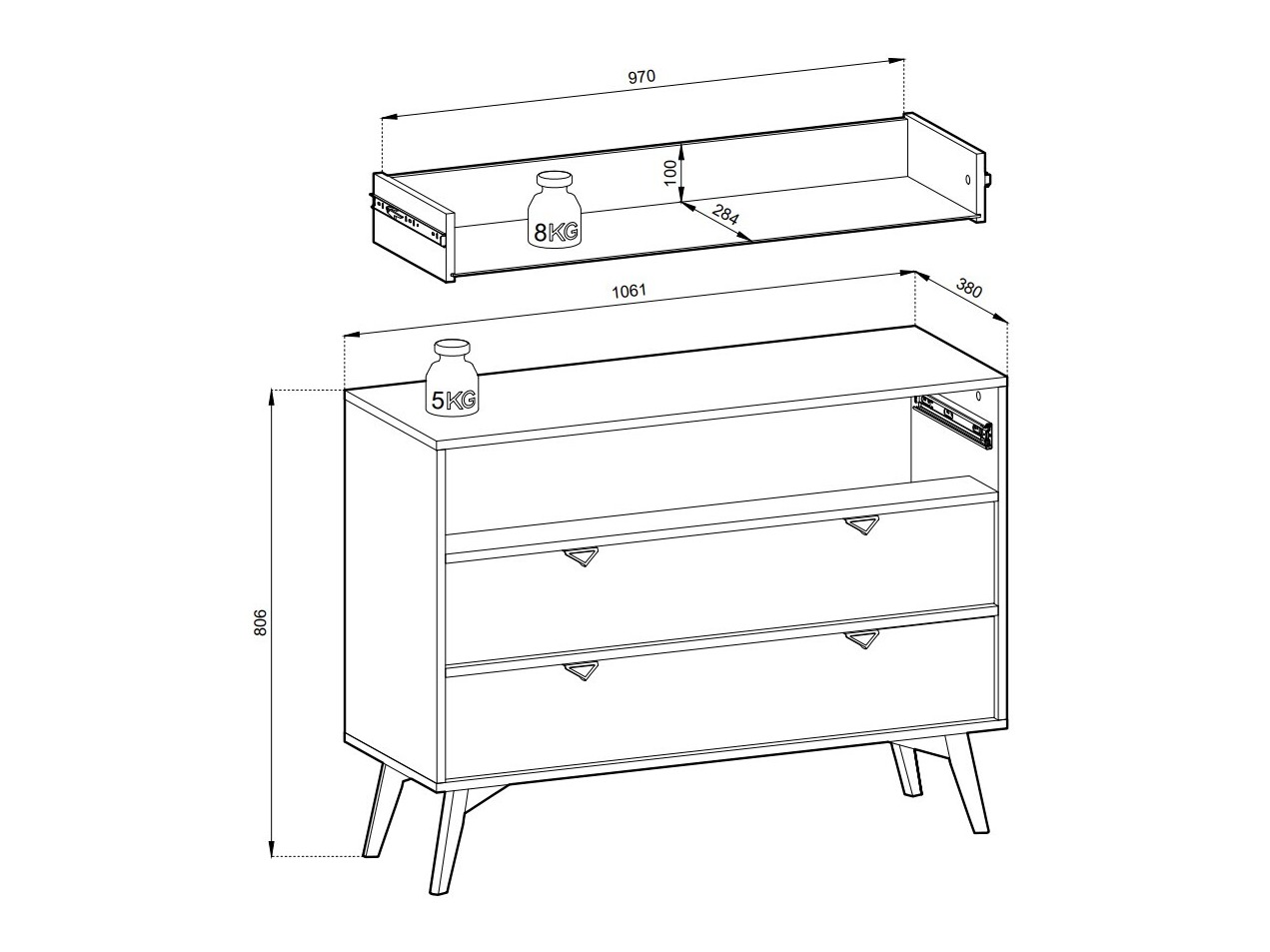 Kommoden Lima 137