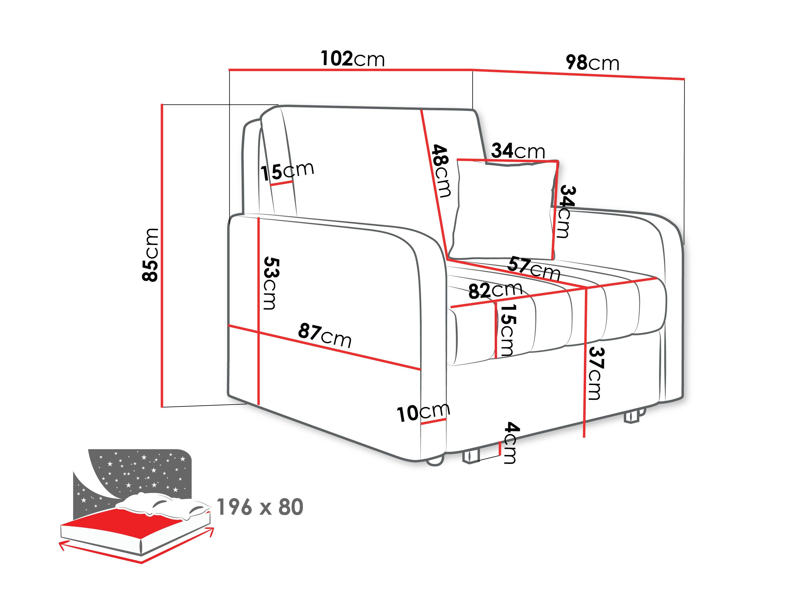 Sessel Columbus 258 (Polo 889)