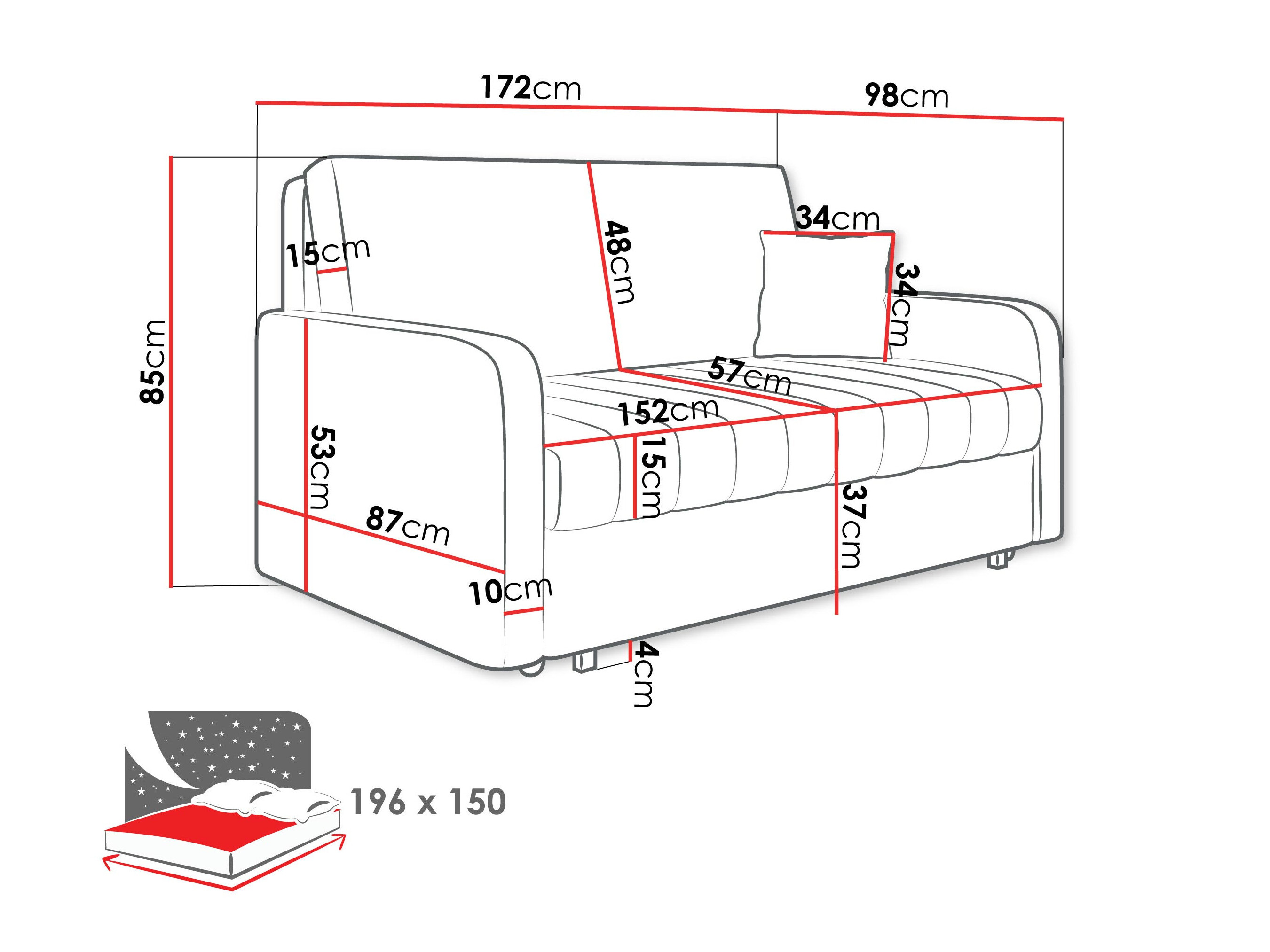 Schlafsofa Columbus 261 (Polo 875)