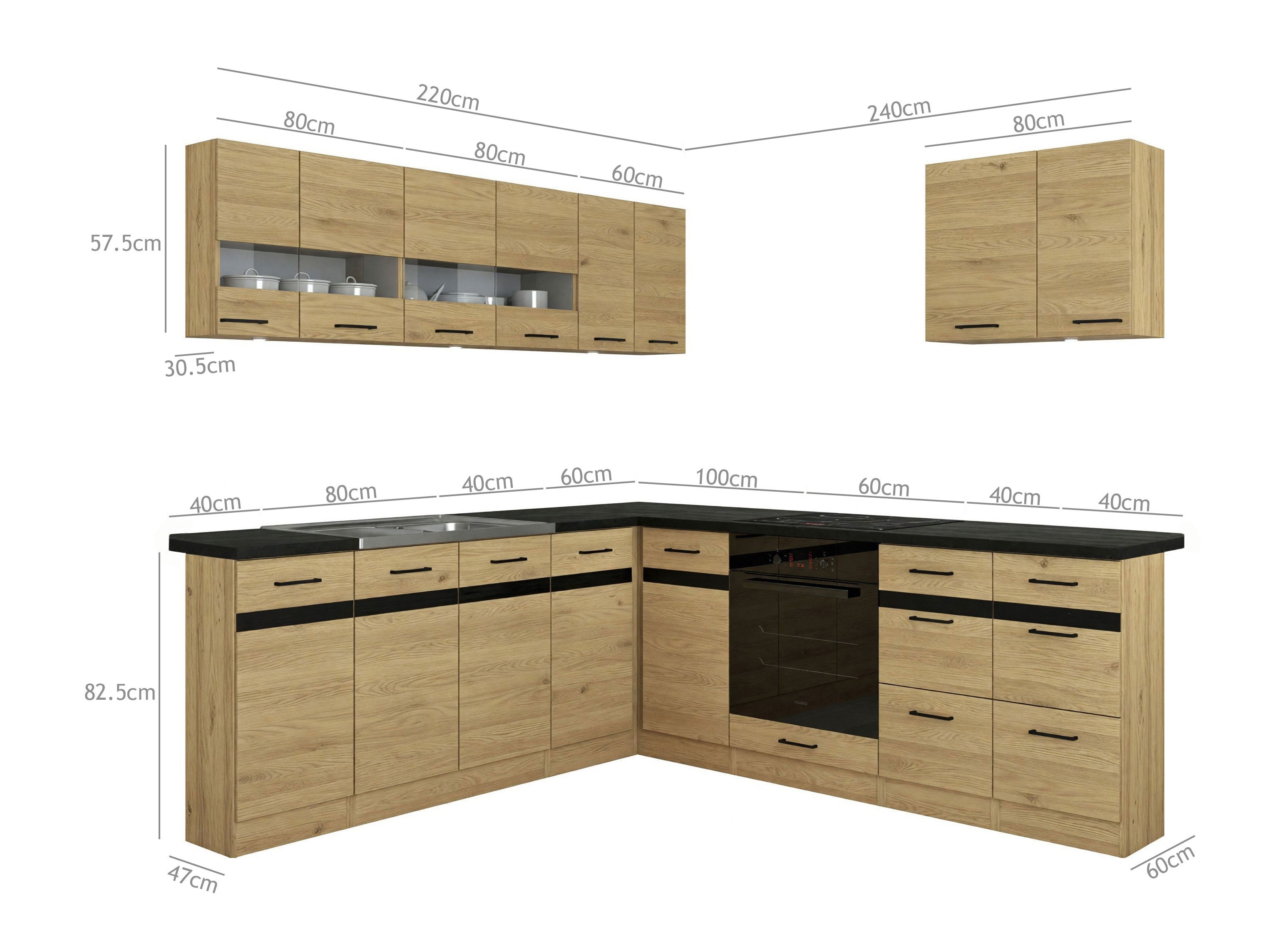 Modulares Küchenset Berna 123