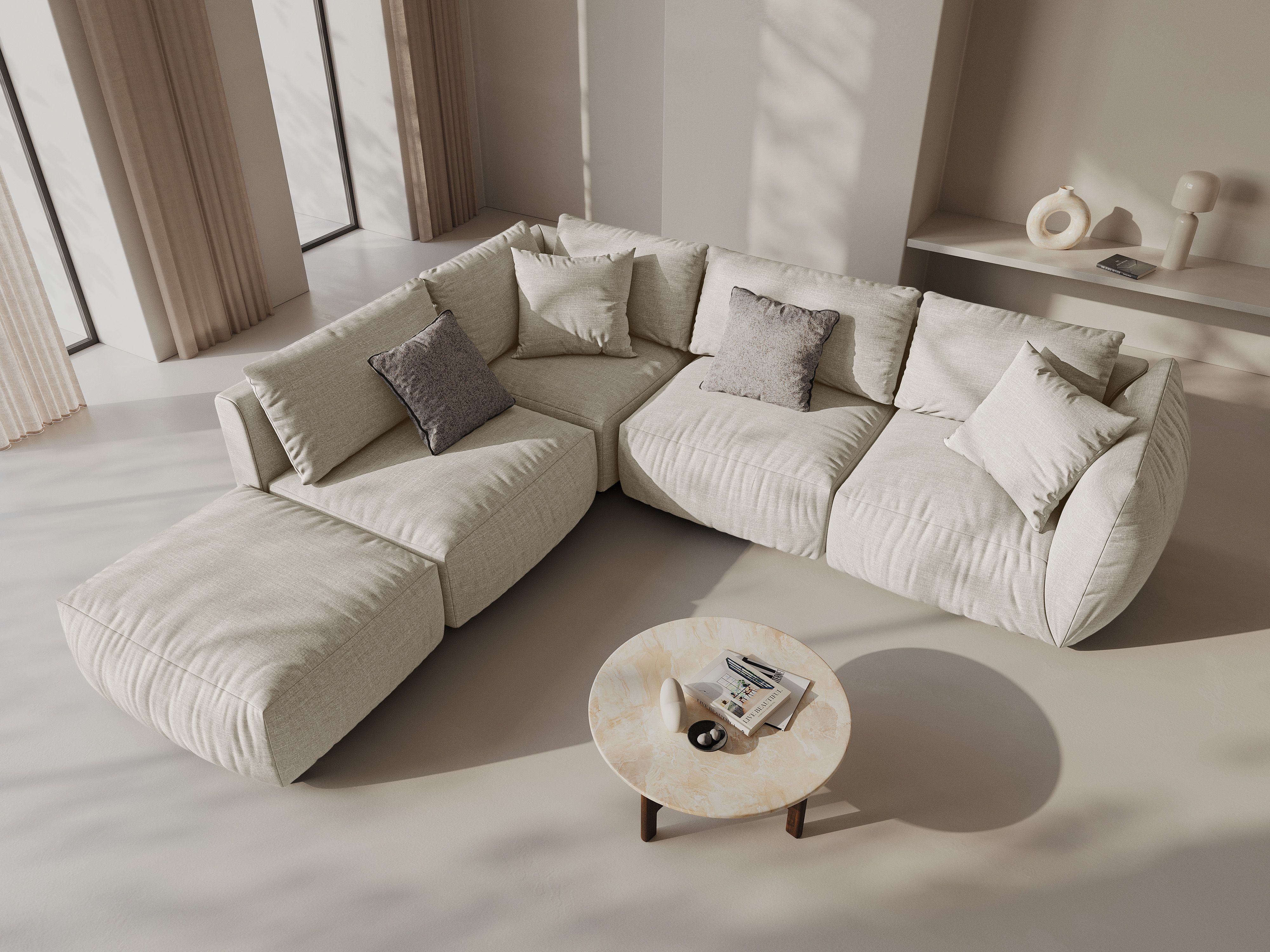 Modulares Ecksofa Ruvmone 108 (Lins 04)