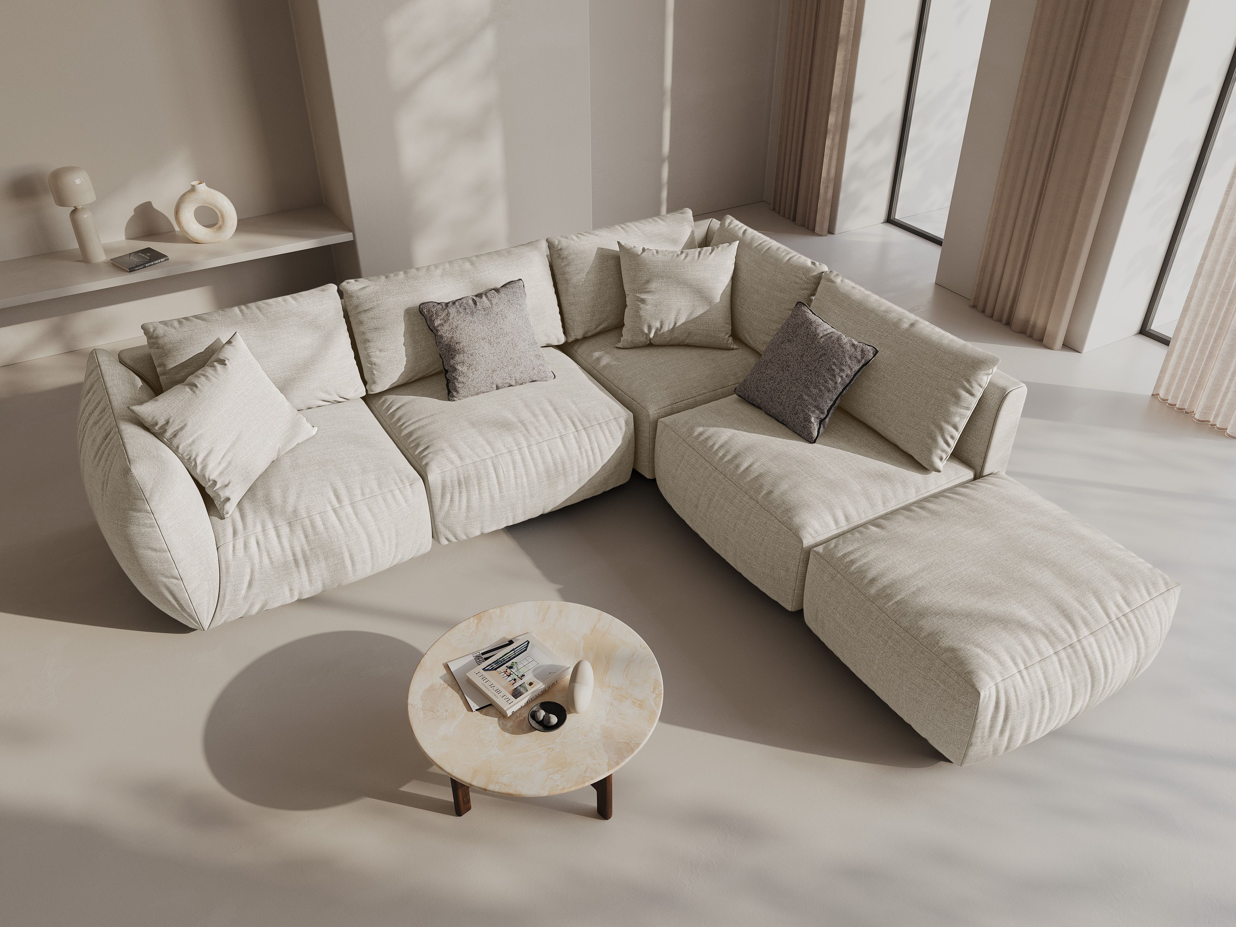 Modulares Ecksofa Ruvmone 108 (Lins 04)