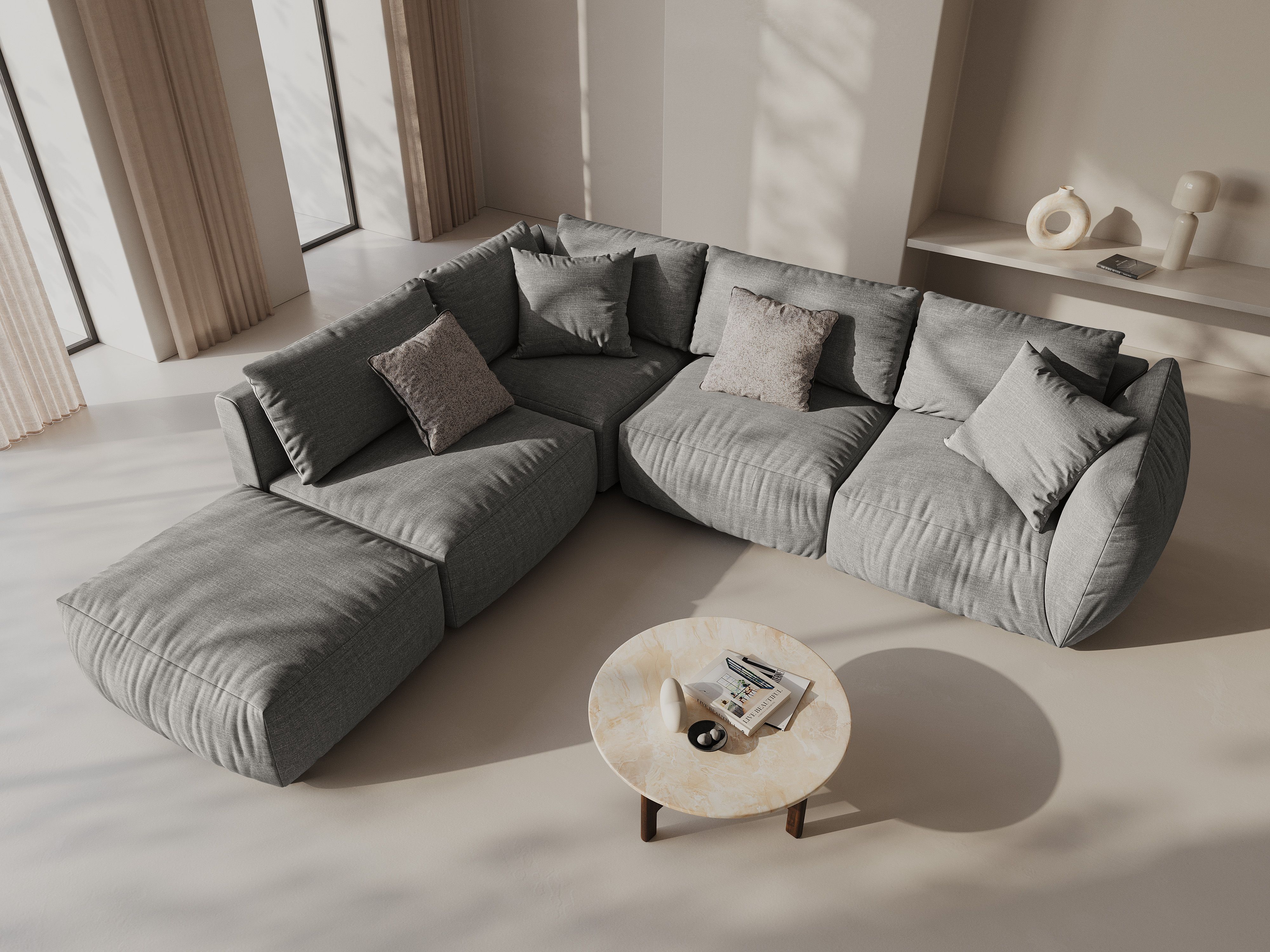 Modulares Ecksofa Ruvmone 108 (Lins 07)