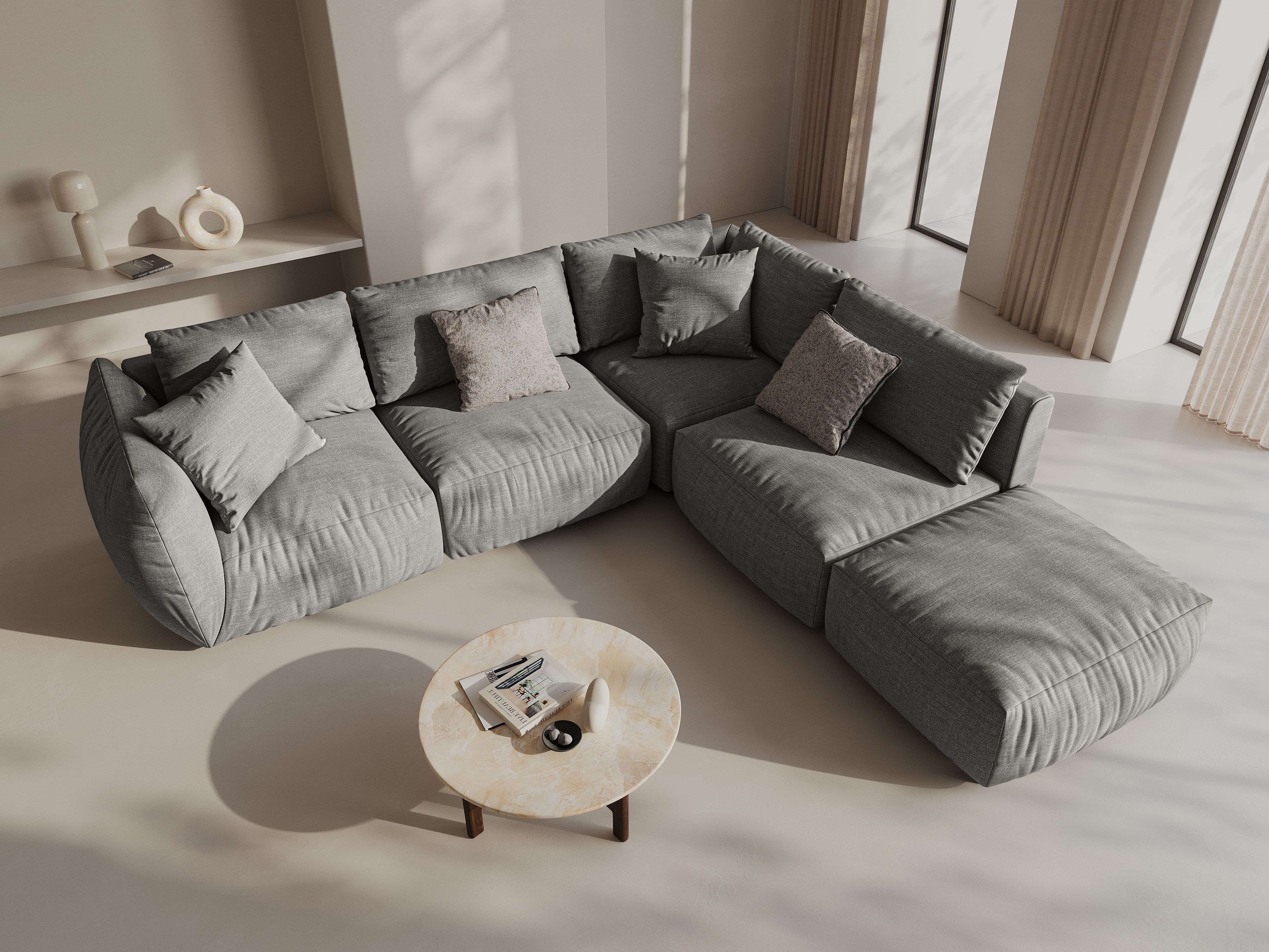 Modulares Ecksofa Ruvmone 108 (Lins 07)