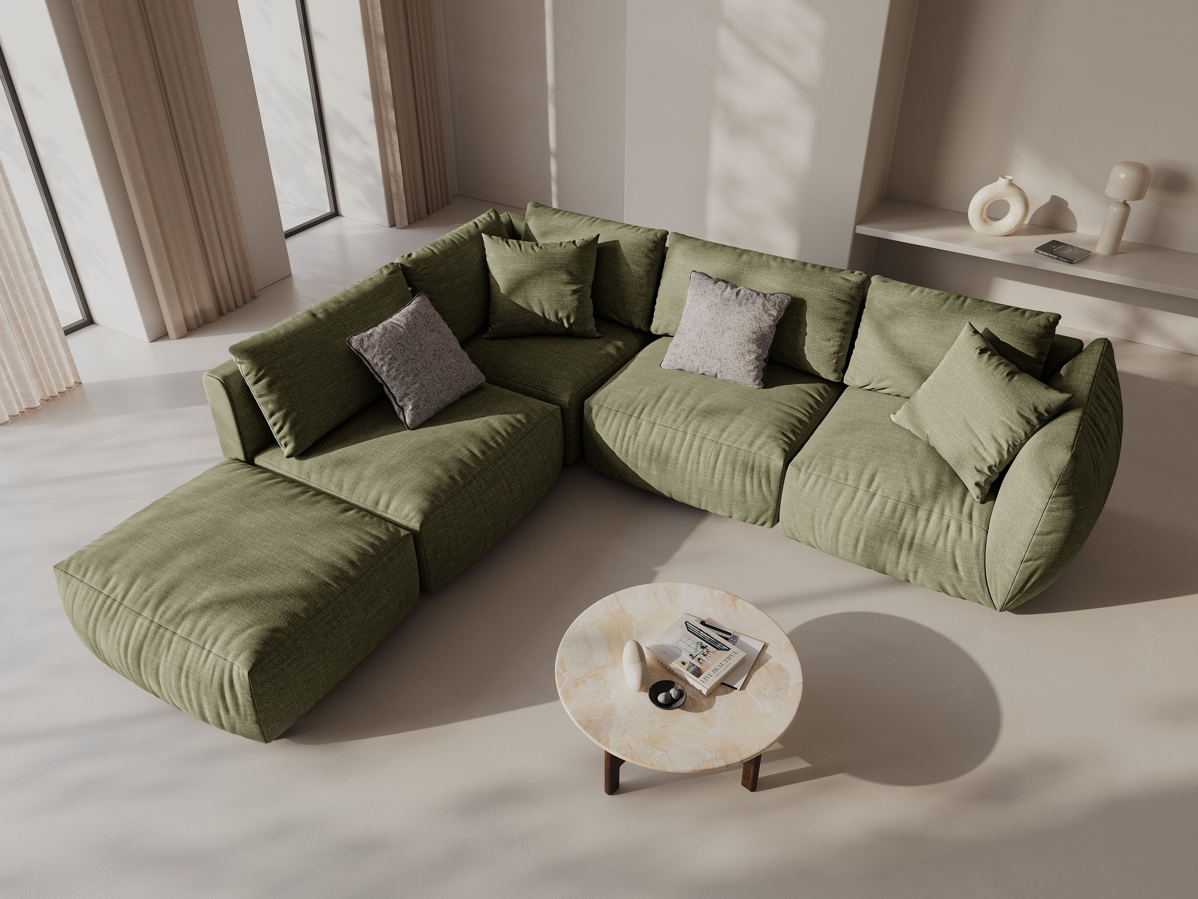 Modulares Ecksofa Ruvmone 108 (Lins 74)
