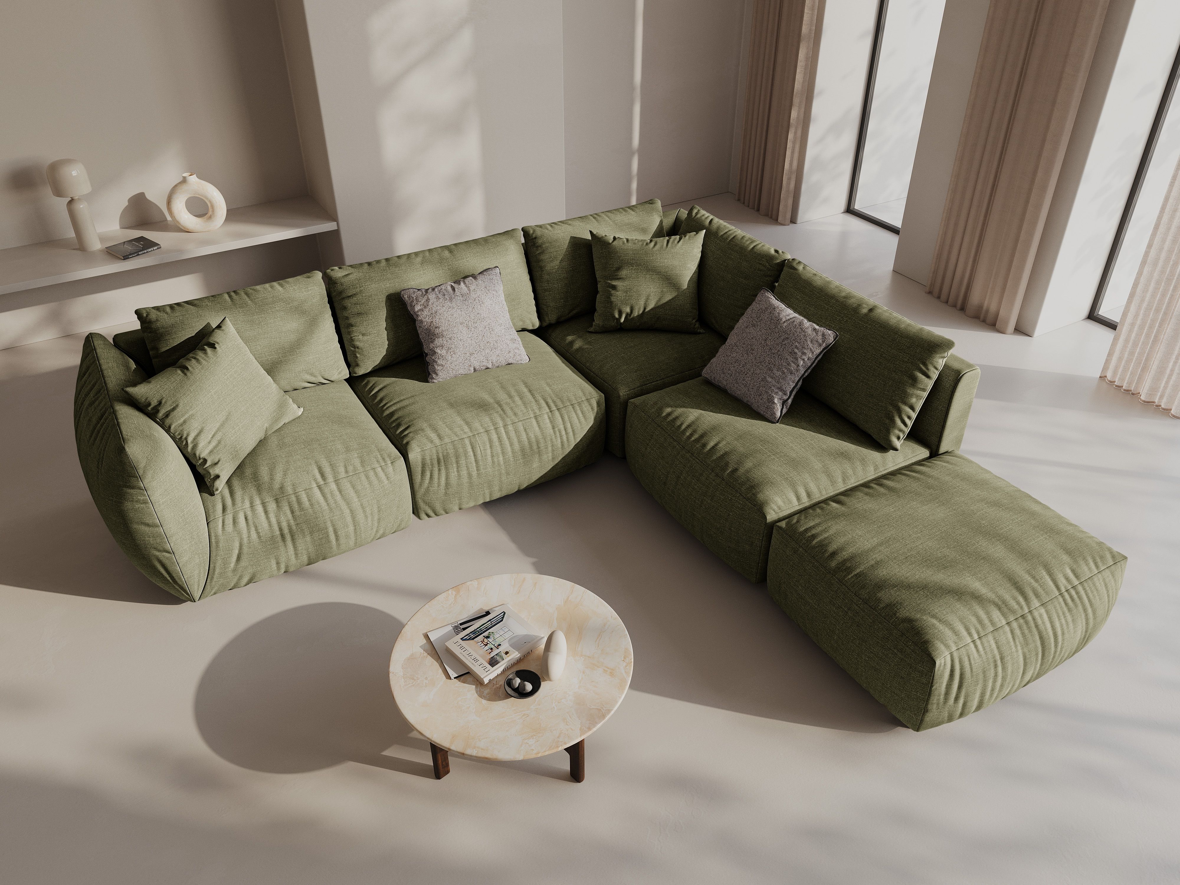 Modulares Ecksofa Ruvmone 108 (Lins 74)