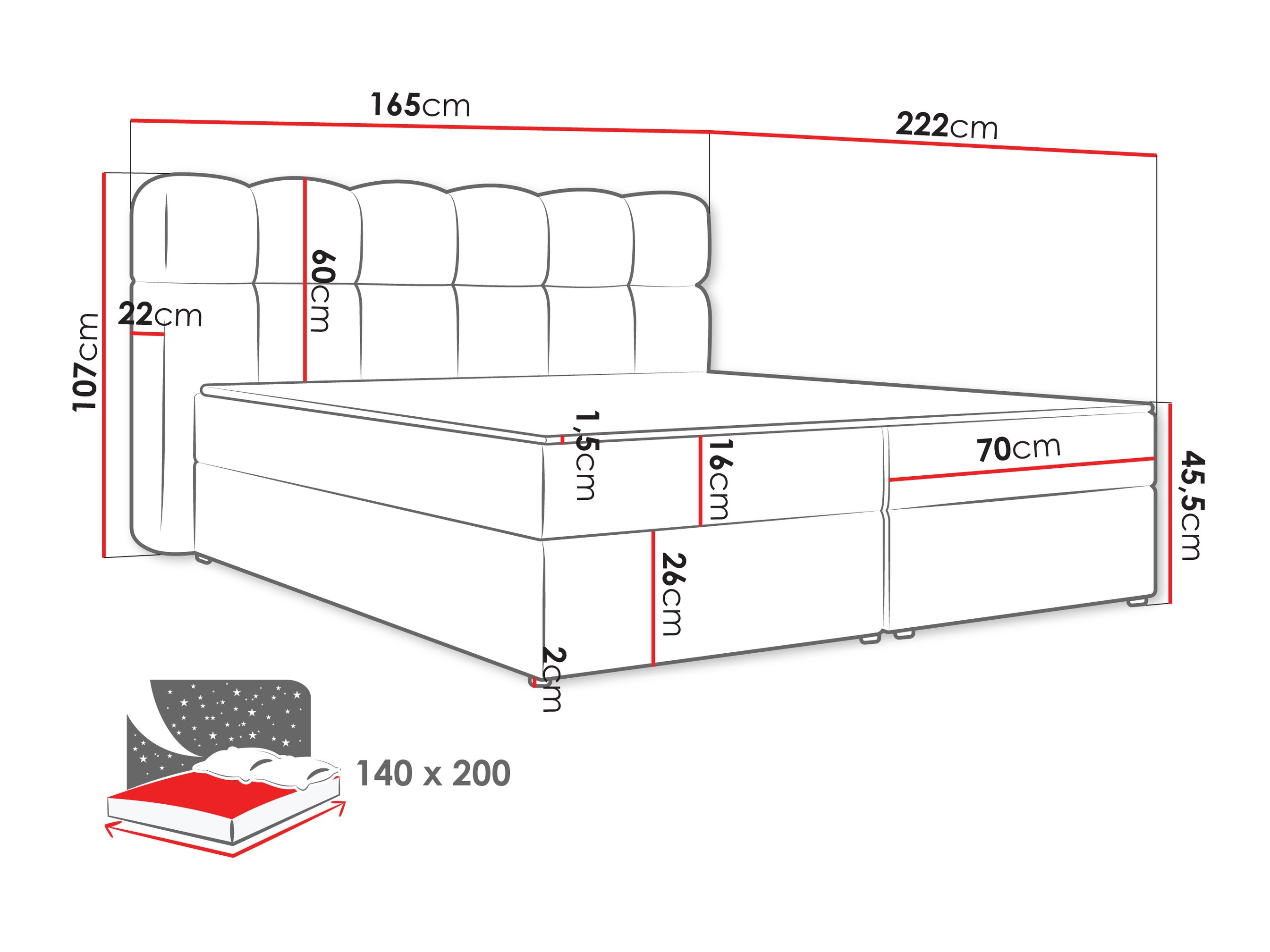 Boxspringbett Stonecrest 113 (Lambi 07)