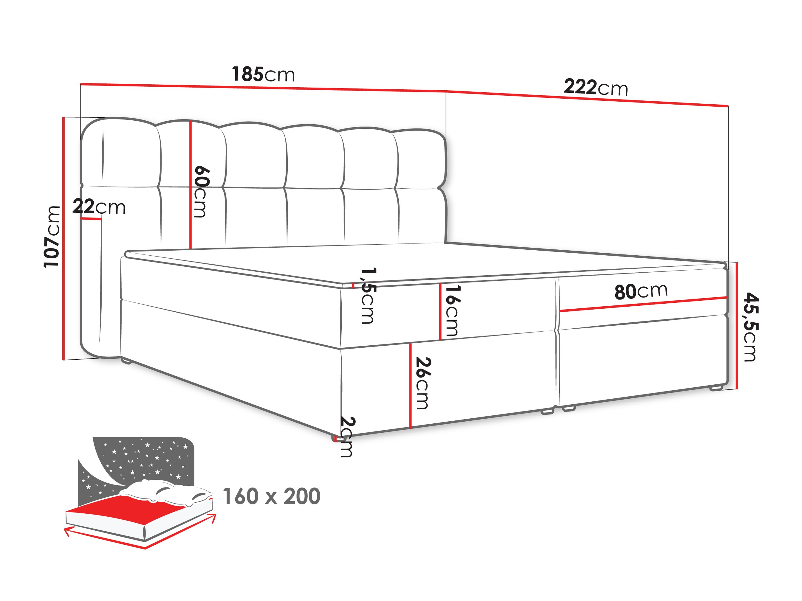 Boxspringbett Stonecrest 113 (Lambi 07)