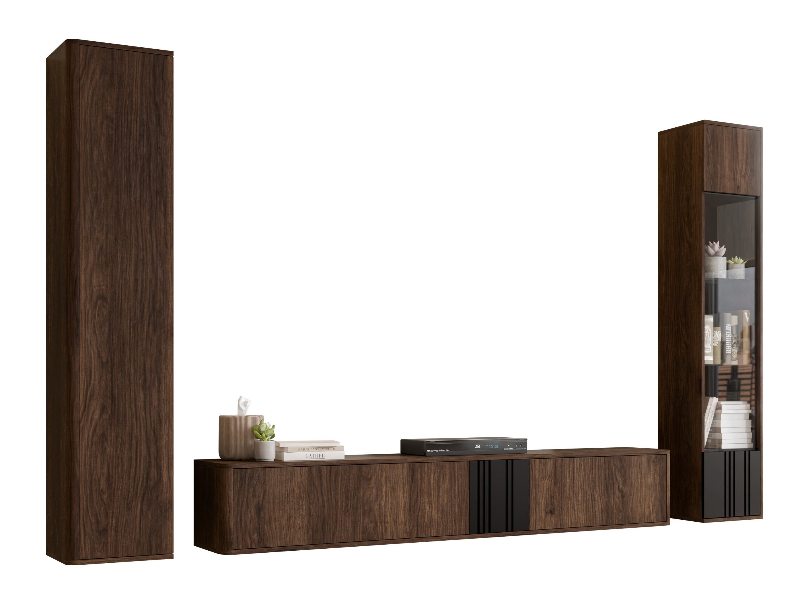 Wohnzimmer-Sets Dormele 120 (Walnussholzoptik)