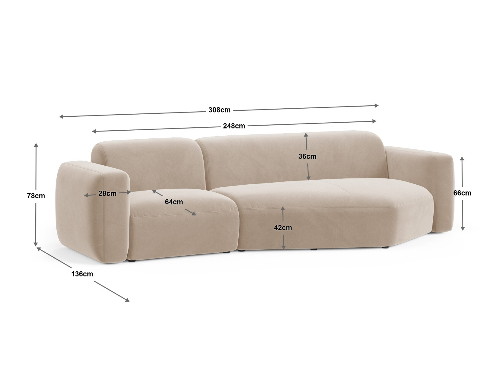 Ecksofa Serduna 101 (Salvador 01)