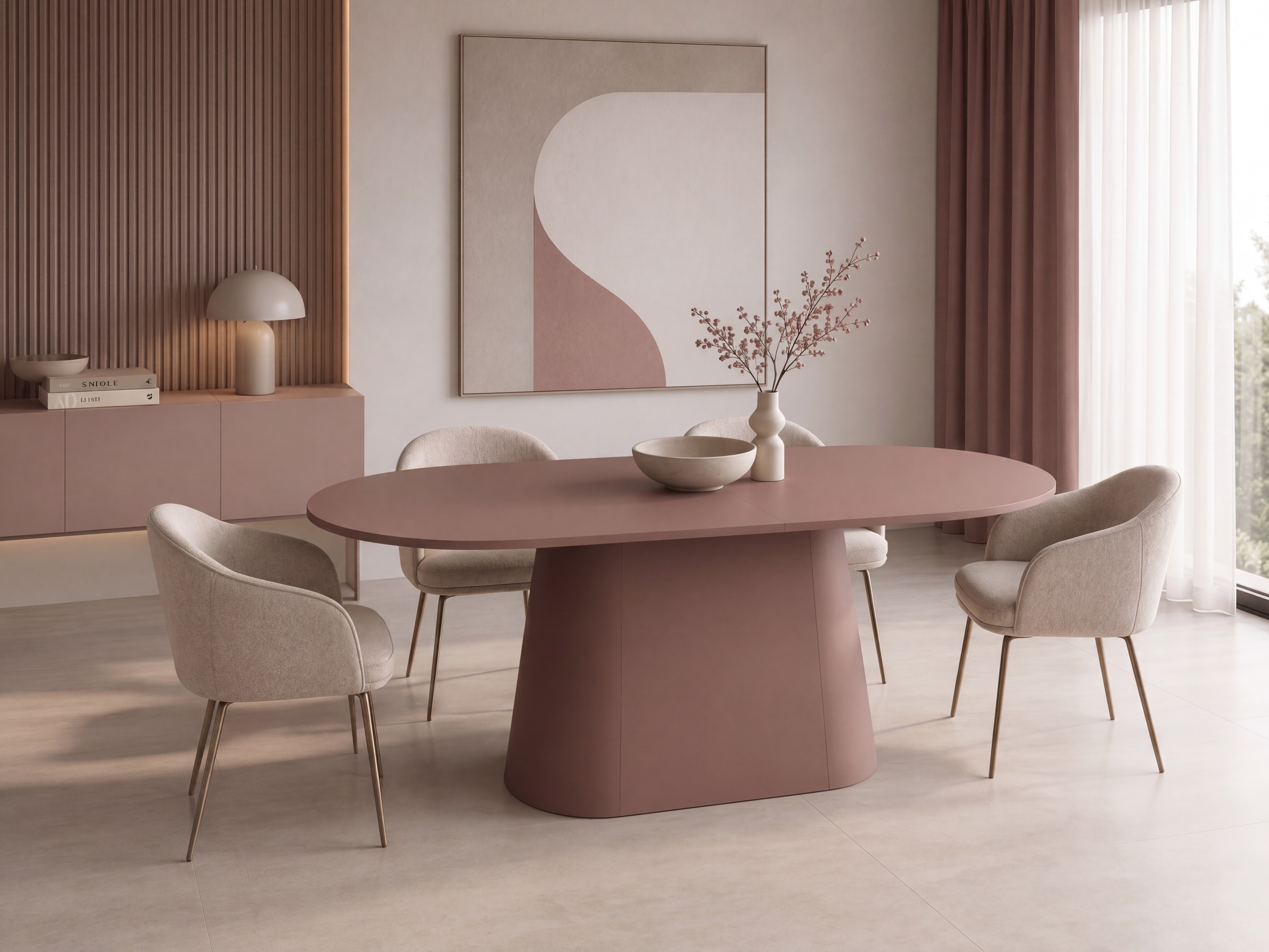 Tisch Hoboken 102 (Bordeaux)