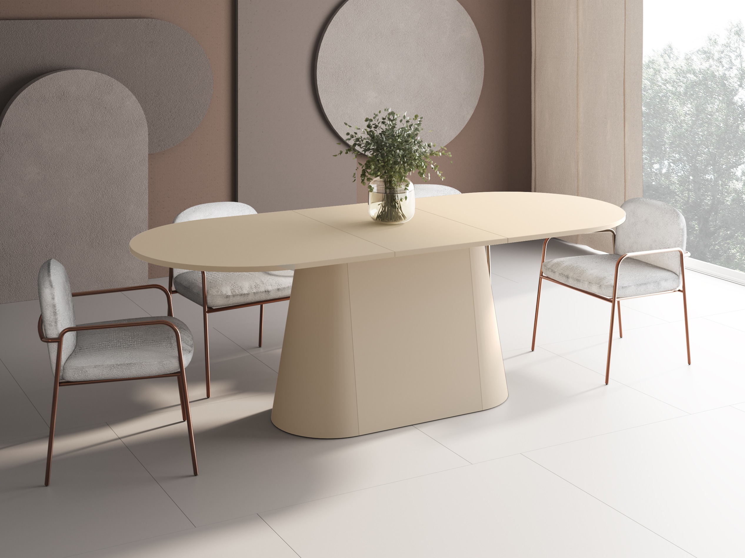 Tisch Hoboken 102 (Cappuccino)