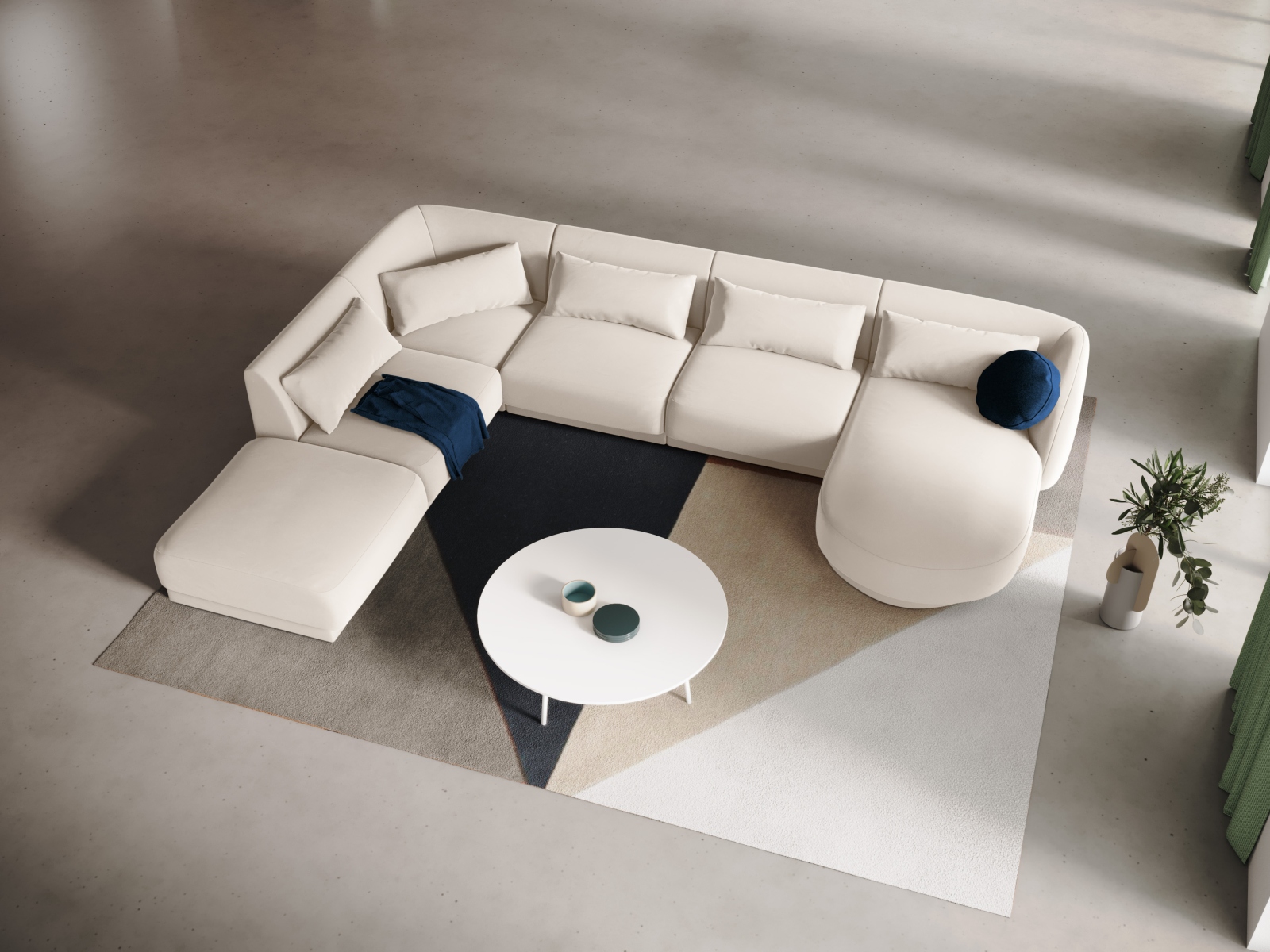 Ecksofa Feltoro 103 (Bluvel 22)
