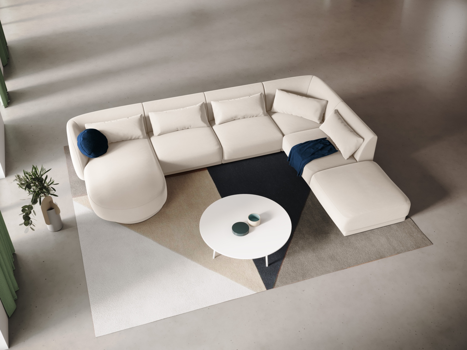Ecksofa Feltoro 103 (Bluvel 22)