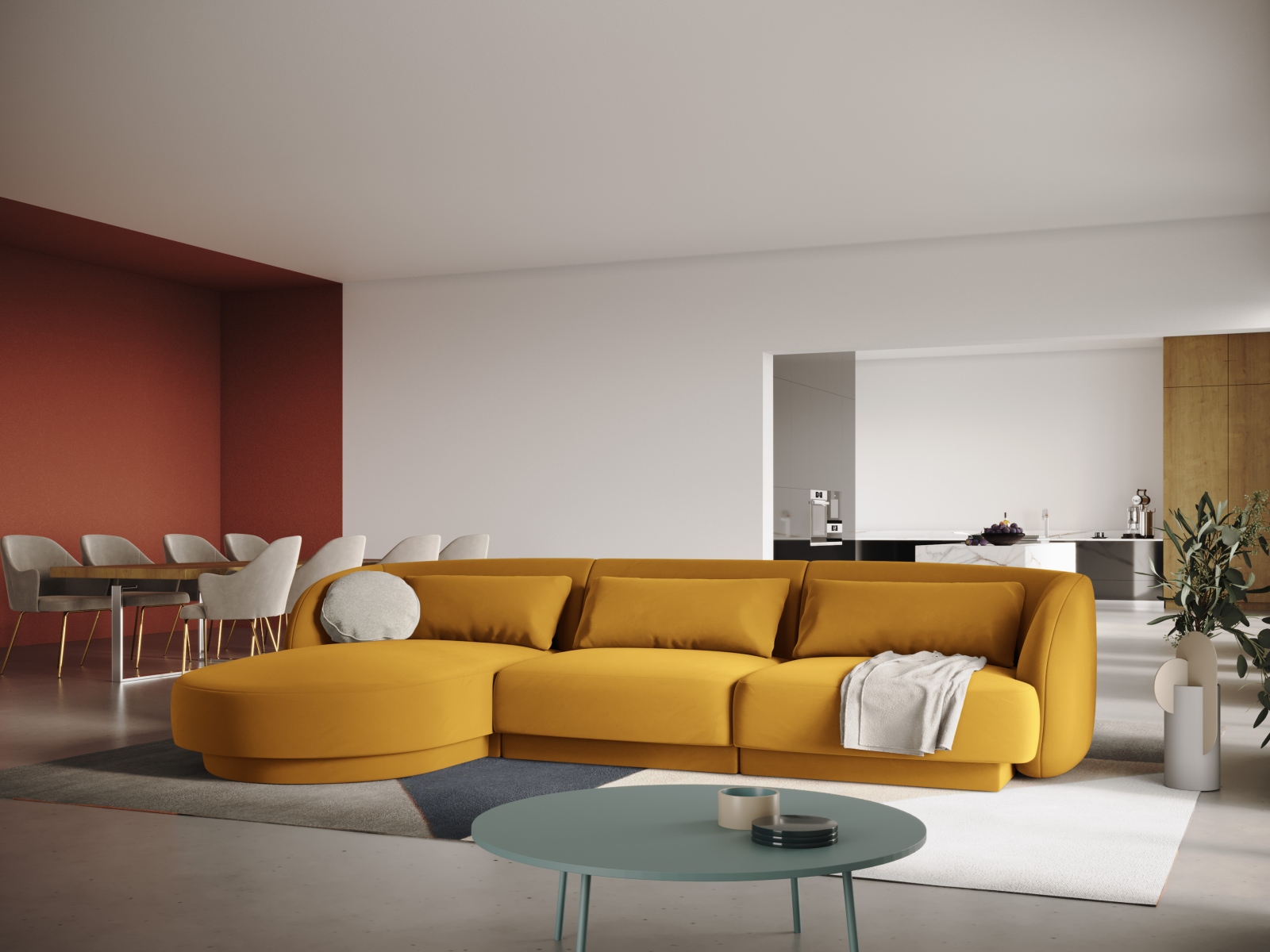 Ecksofa Feltoro 104 (Bluvel 68)