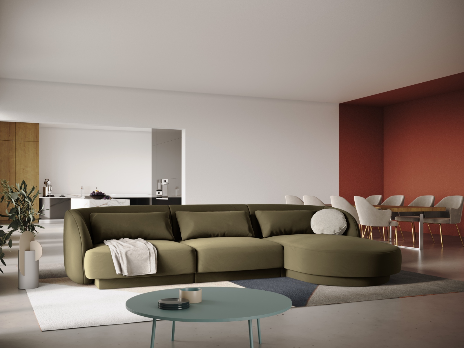 Ecksofa Feltoro 104 (Bluvel 77)