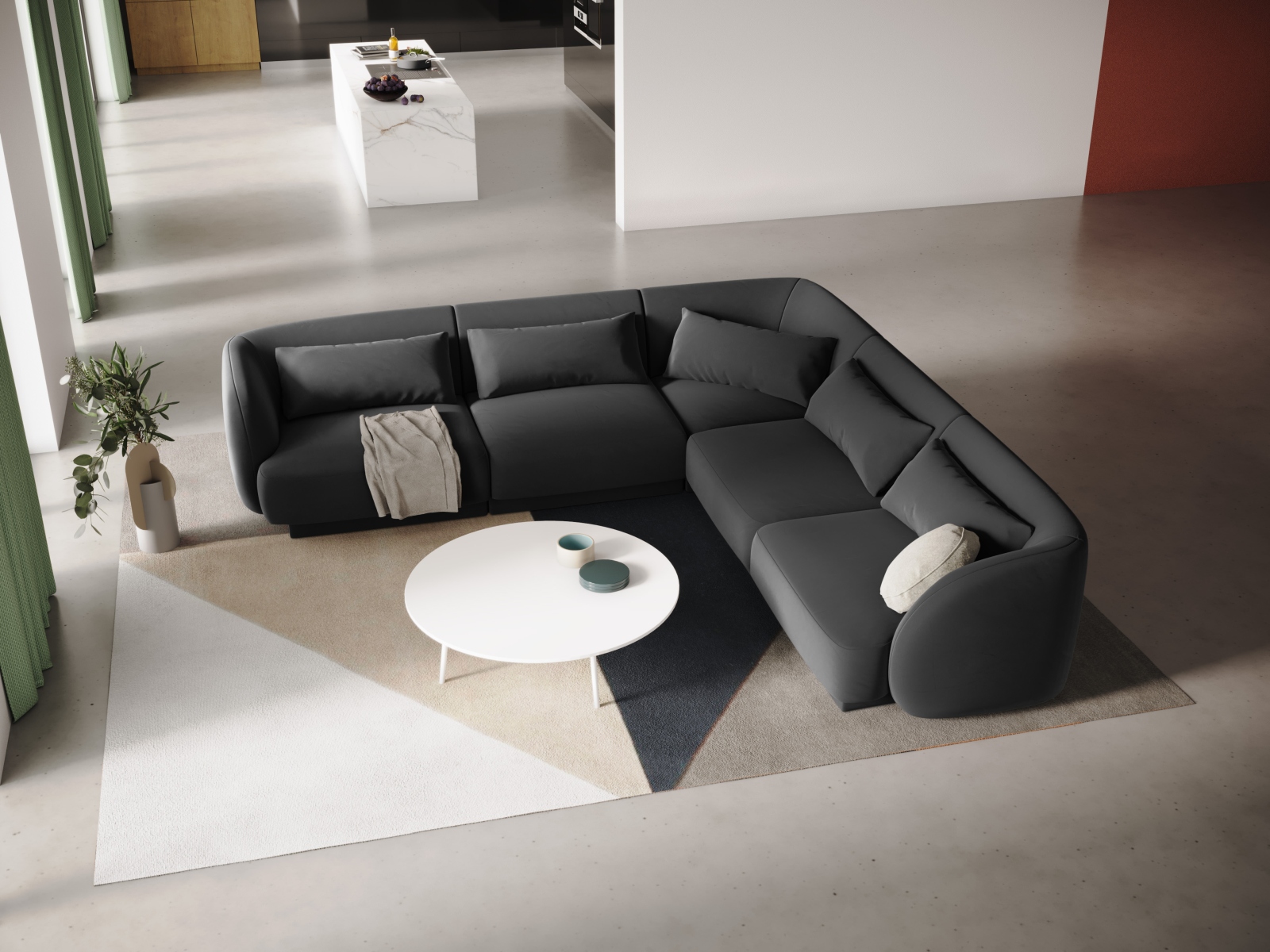 Ecksofa Feltoro 106 (Bluvel 14)