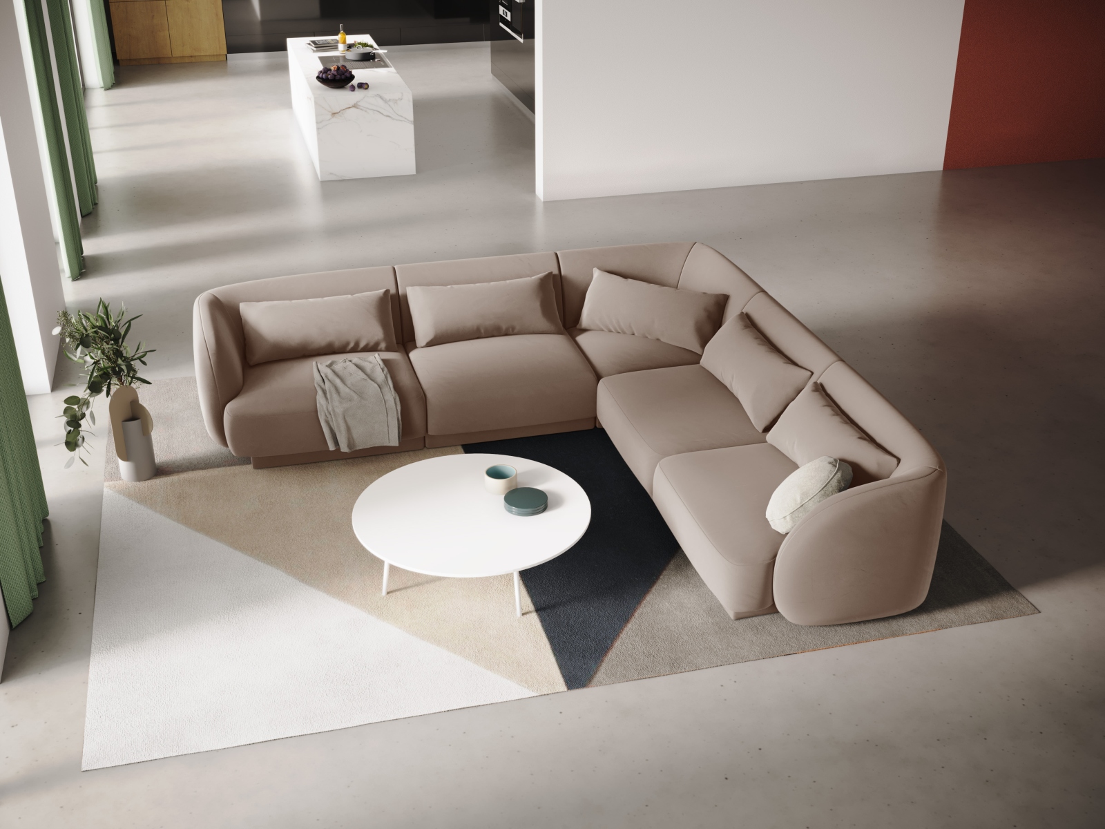 Ecksofa Feltoro 106 (Bluvel 28)