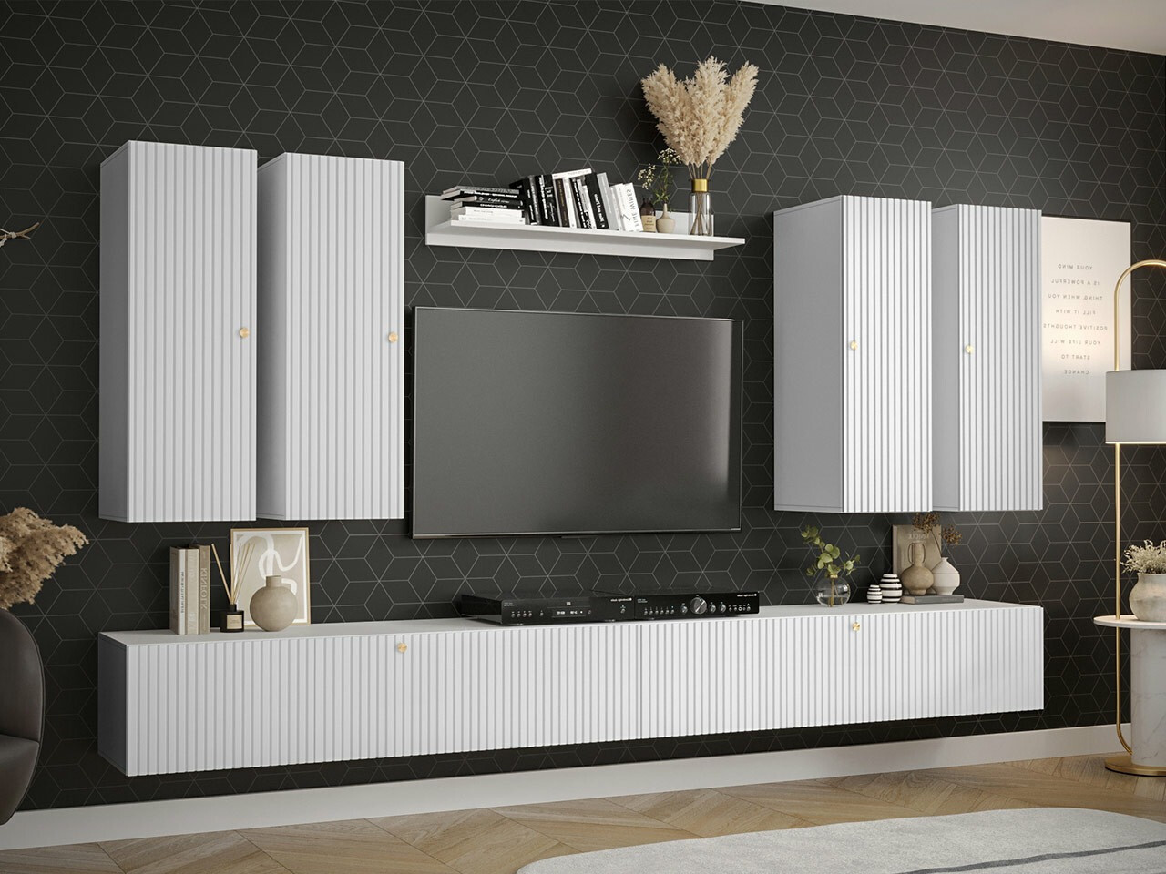 TV-Möbel Anulio I (Weiß)